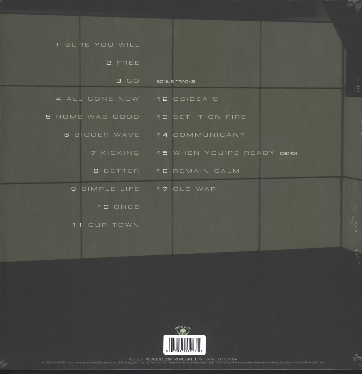OSI: Free, 2×LP (Vinyl)