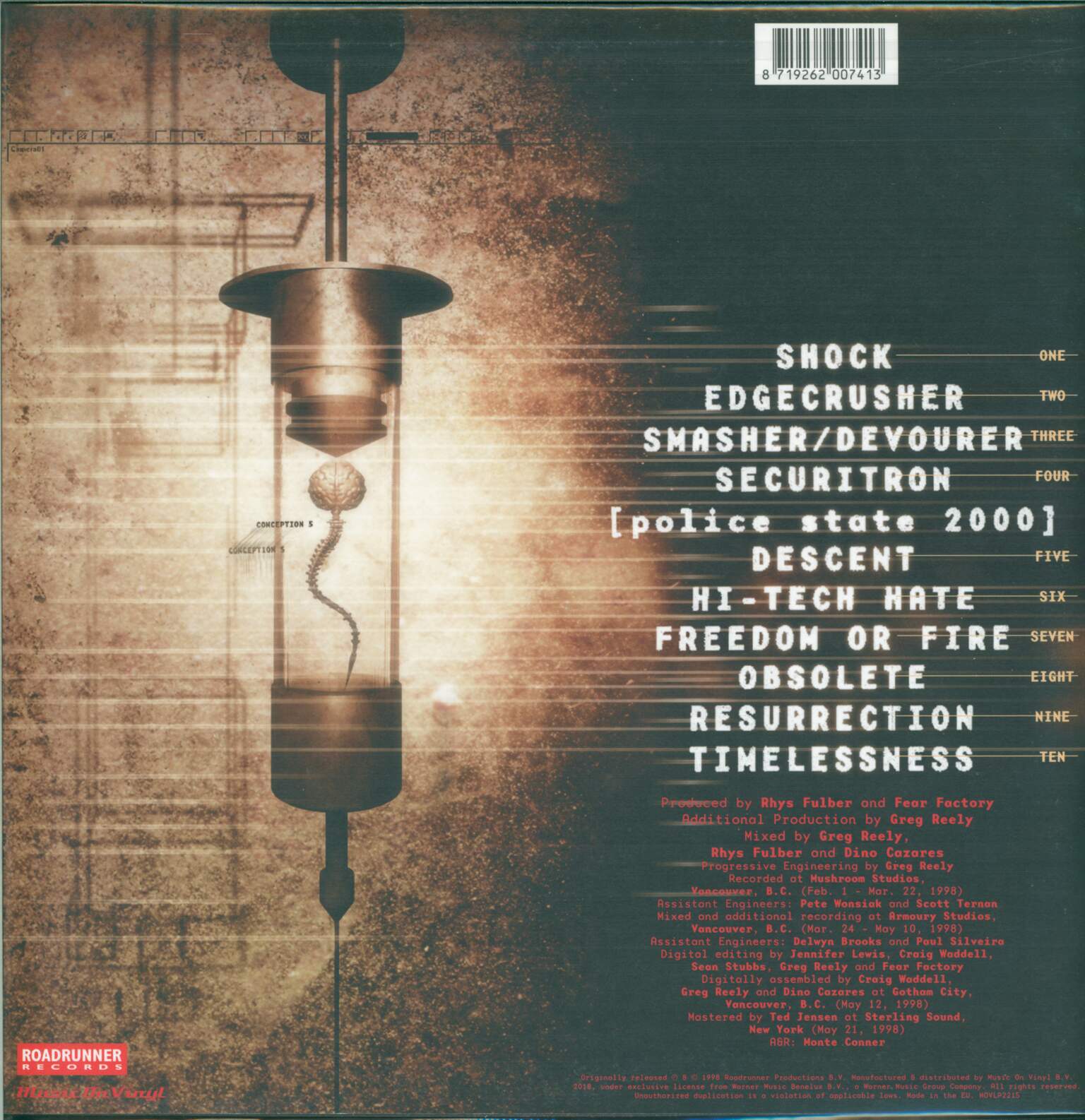 Fear Factory: Obsolete, 1×LP (Vinyl)