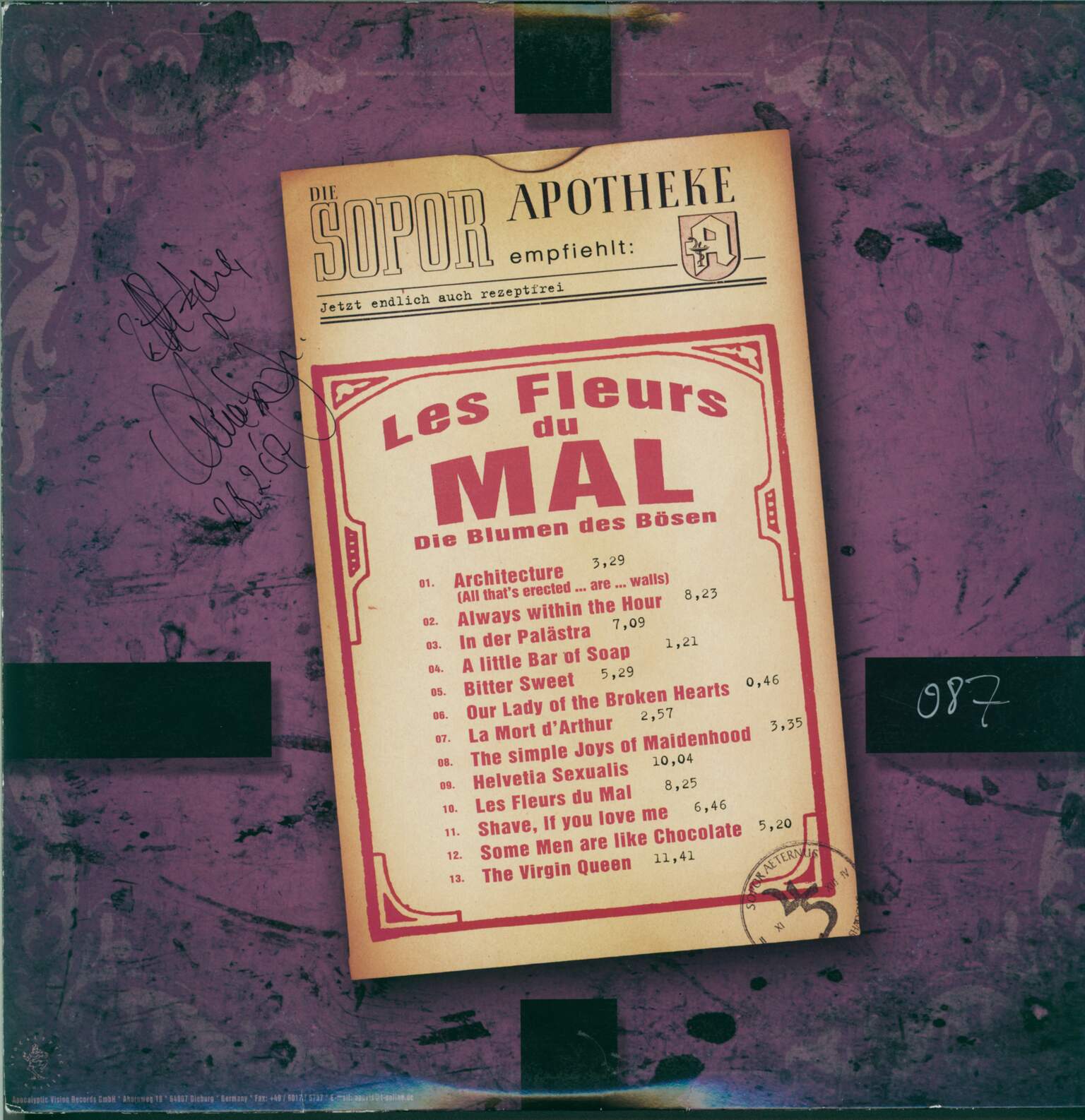 Sopor Aeternus & the Ensemble Of Shadows: Les Fleurs Du Mal, 2×LP (Vinyl)
