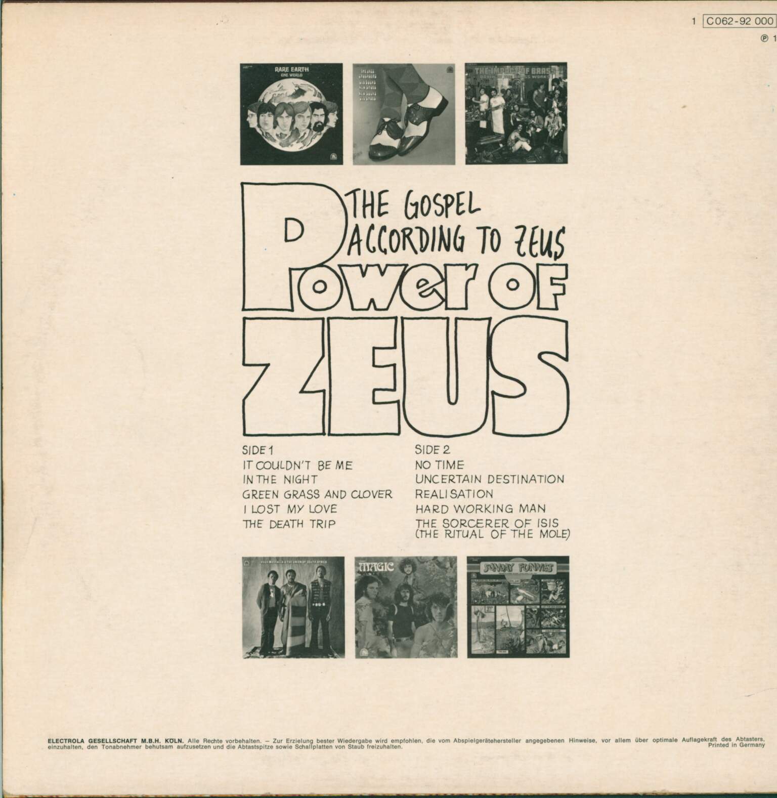 Power Of Zeus: The Gospel According To Zeus, 1×LP (Vinyl)