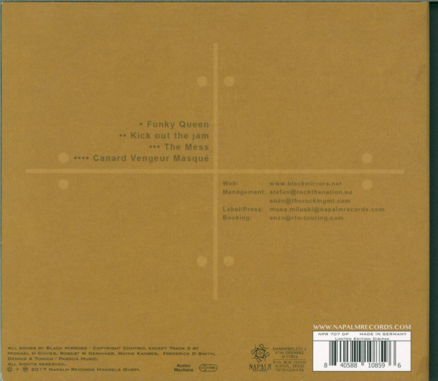 Black Mirrors: Funky Queen, 1×Mini CD