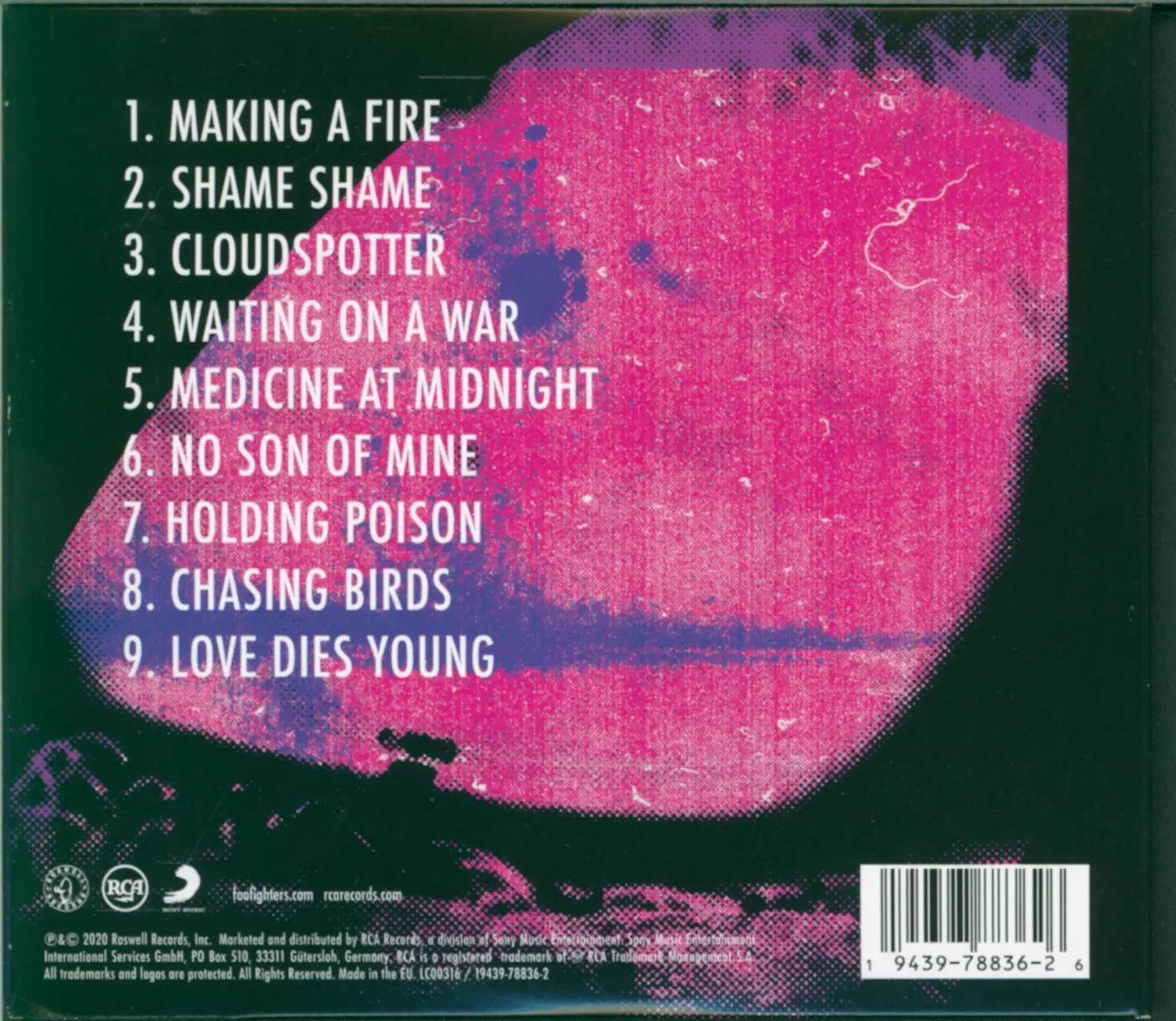 Foo Fighters: Medicine At Midnight, 1×CD