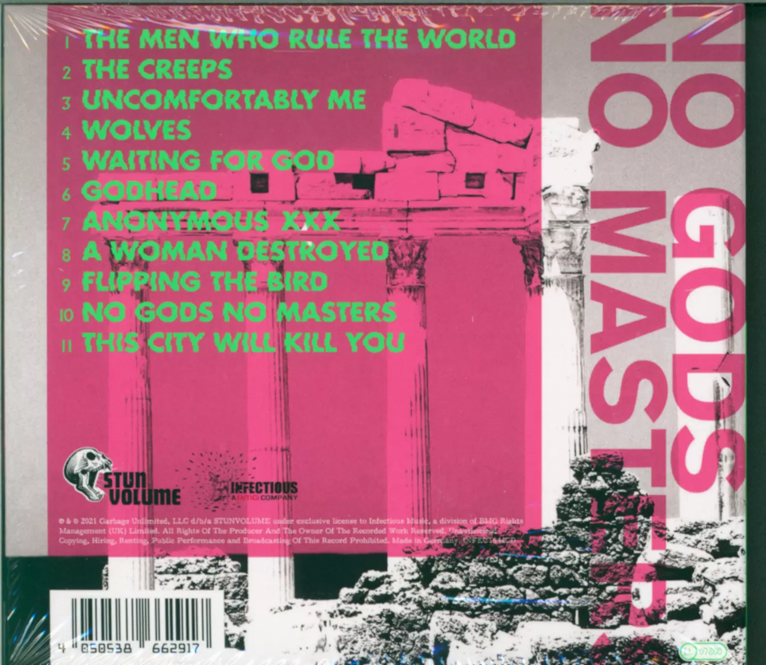 Garbage: No Gods No Masters, 1×CD