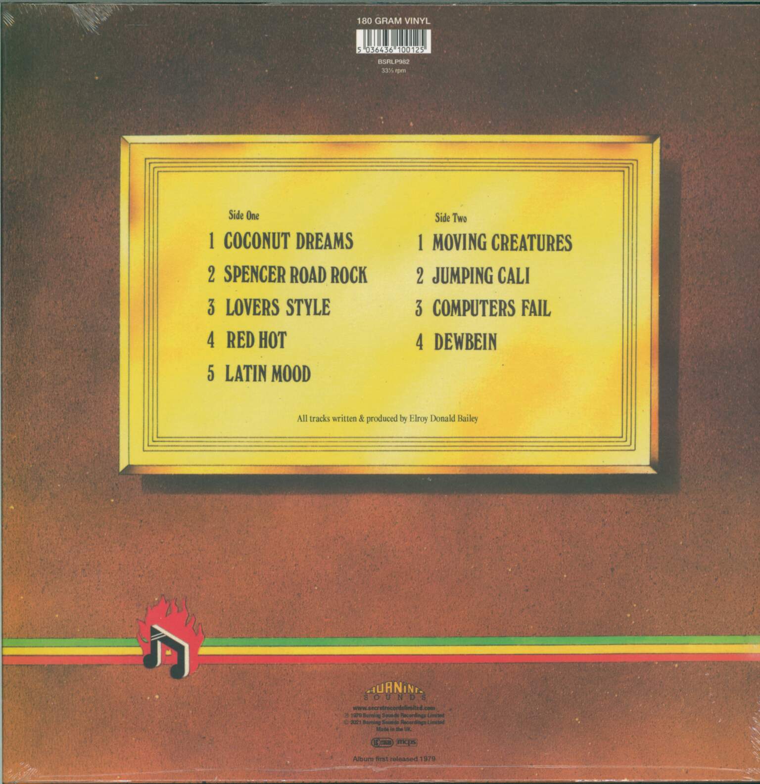 Elroy Bailey: Red Hot Dub, 1×LP (Vinyl)