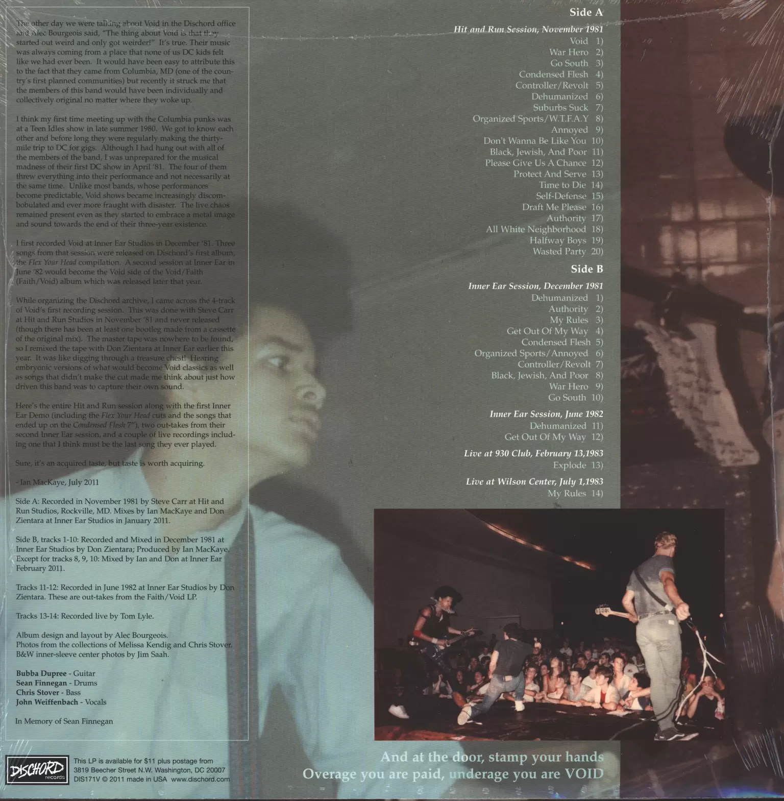 Void: Sessions 1981-83, 1×LP (Vinyl)
