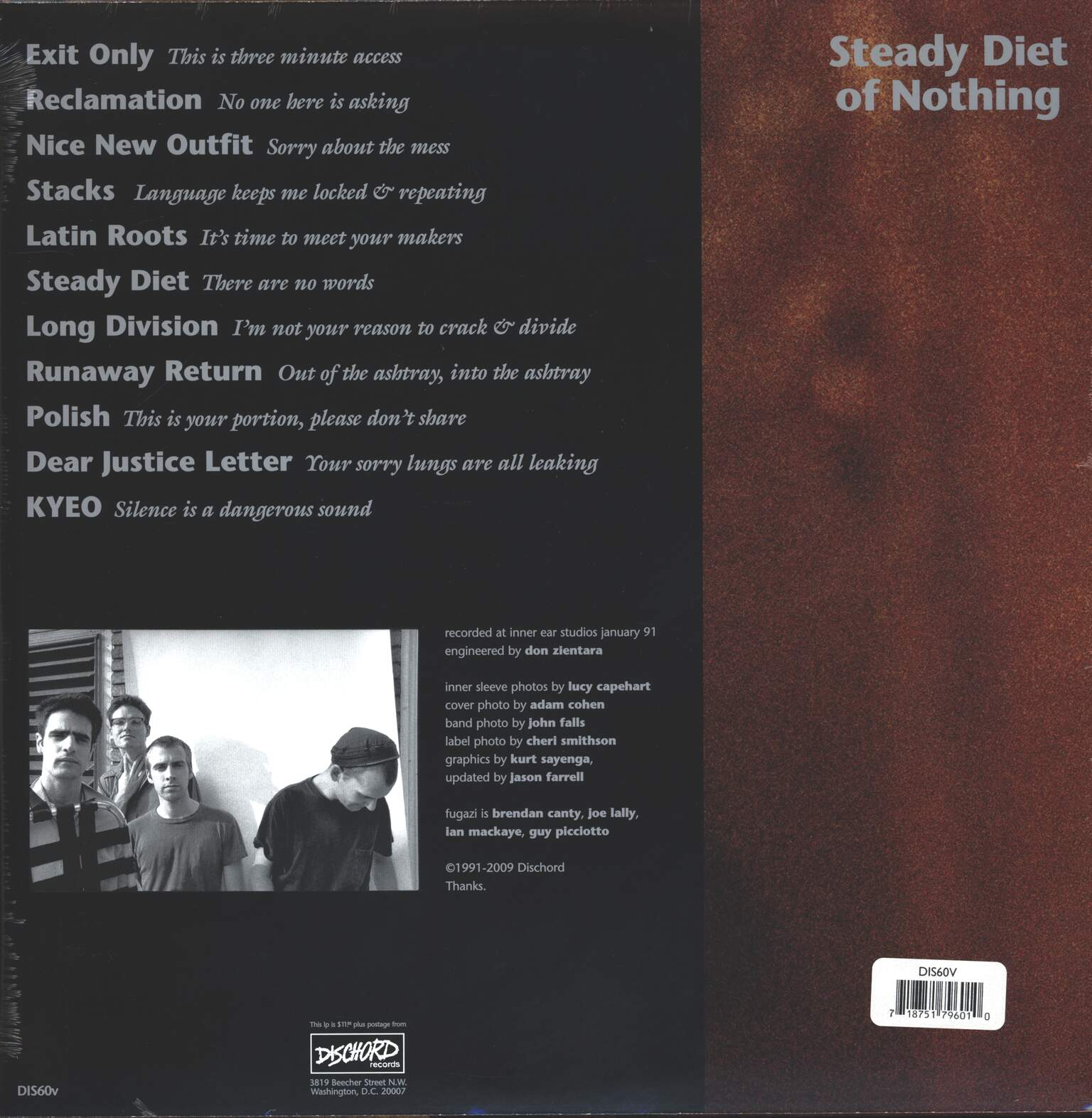 Fugazi: Steady Diet Of Nothing, 1×LP (Vinyl)