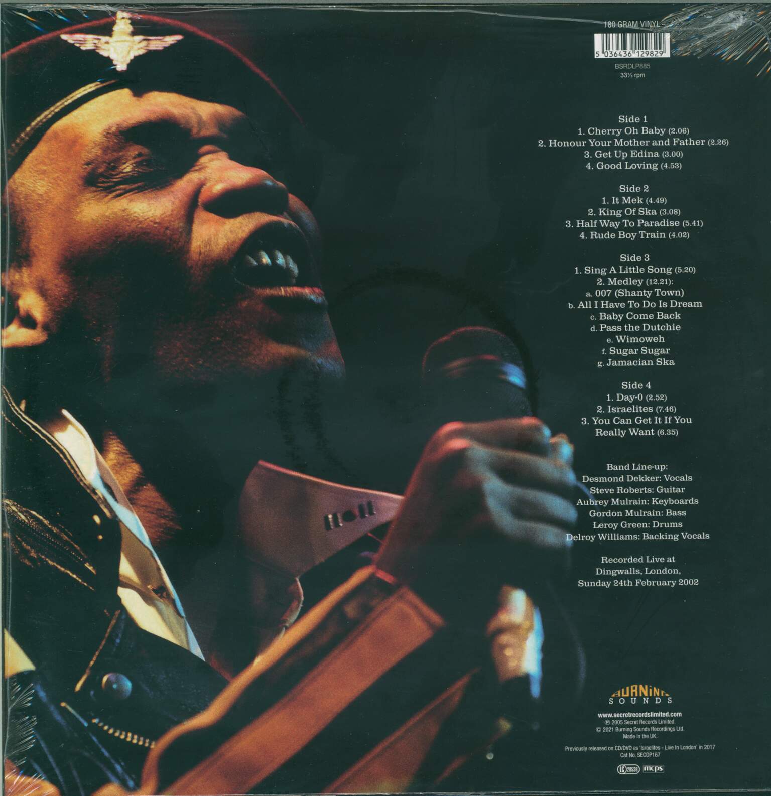 Desmond Dekker: The King Of Ska - Live At Dingwalls, 2×LP (Vinyl)