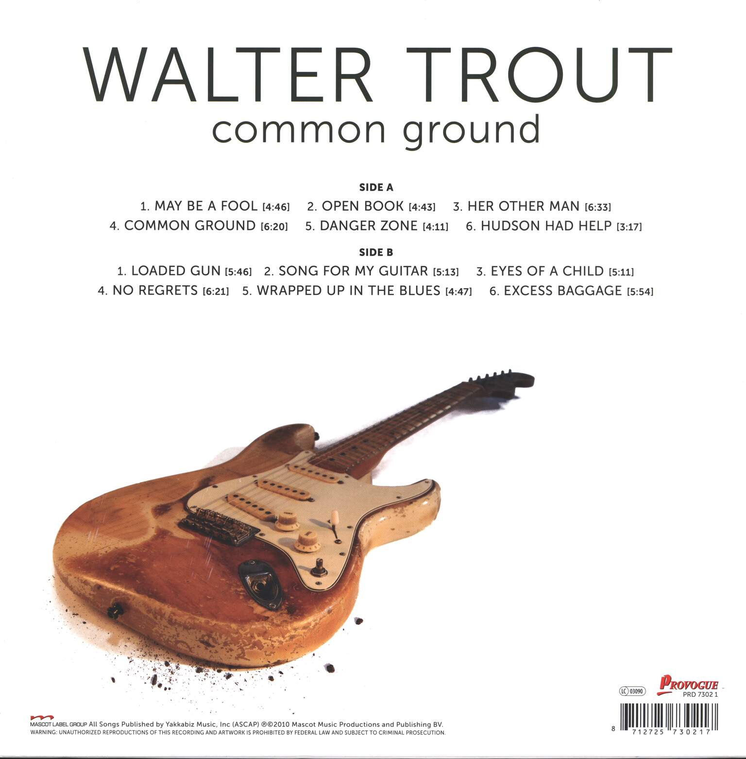 Walter Trout: Common Ground, 1×LP (Vinyl)