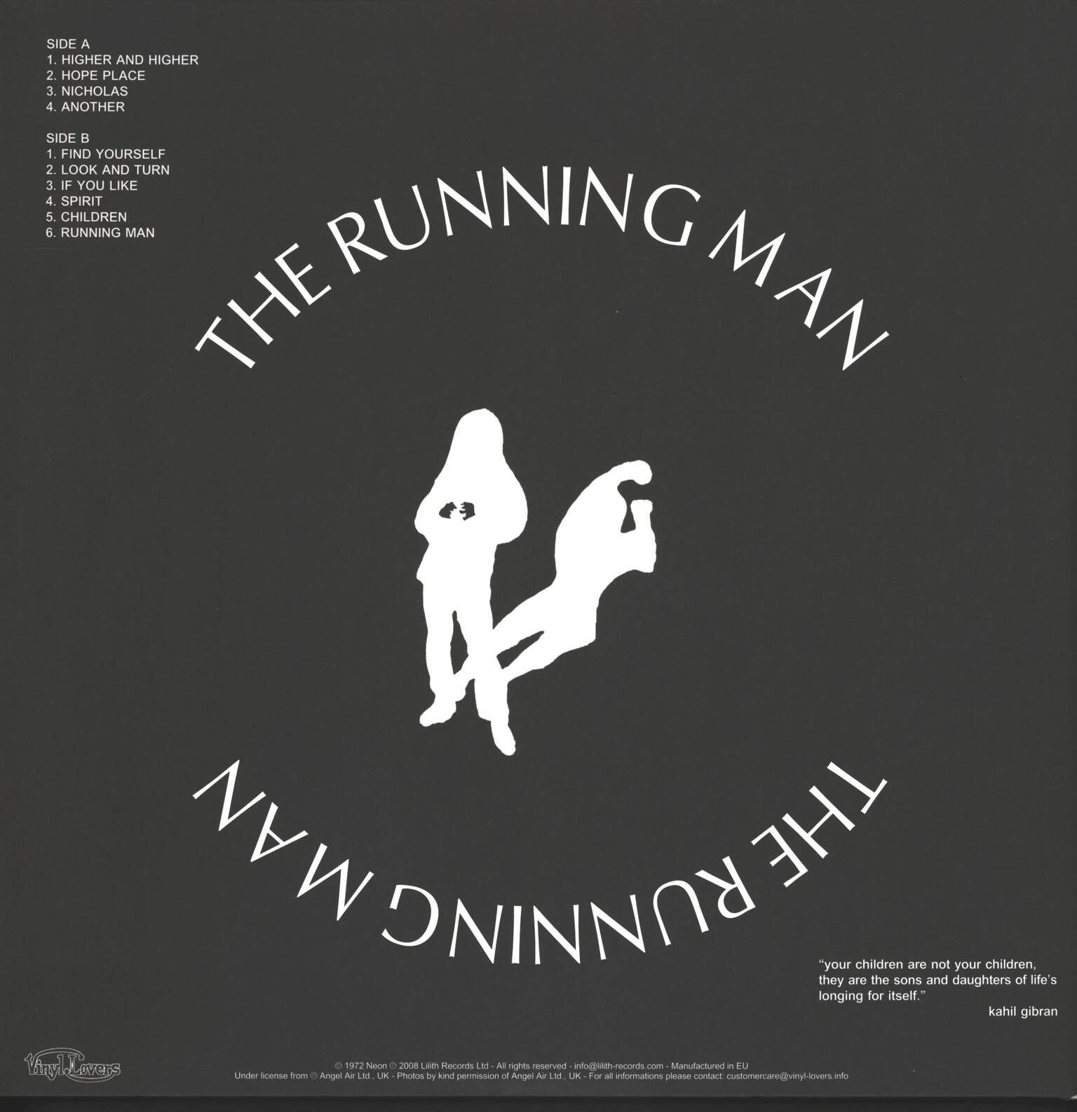 The Running Man: The Running Man, 1×LP (Vinyl)