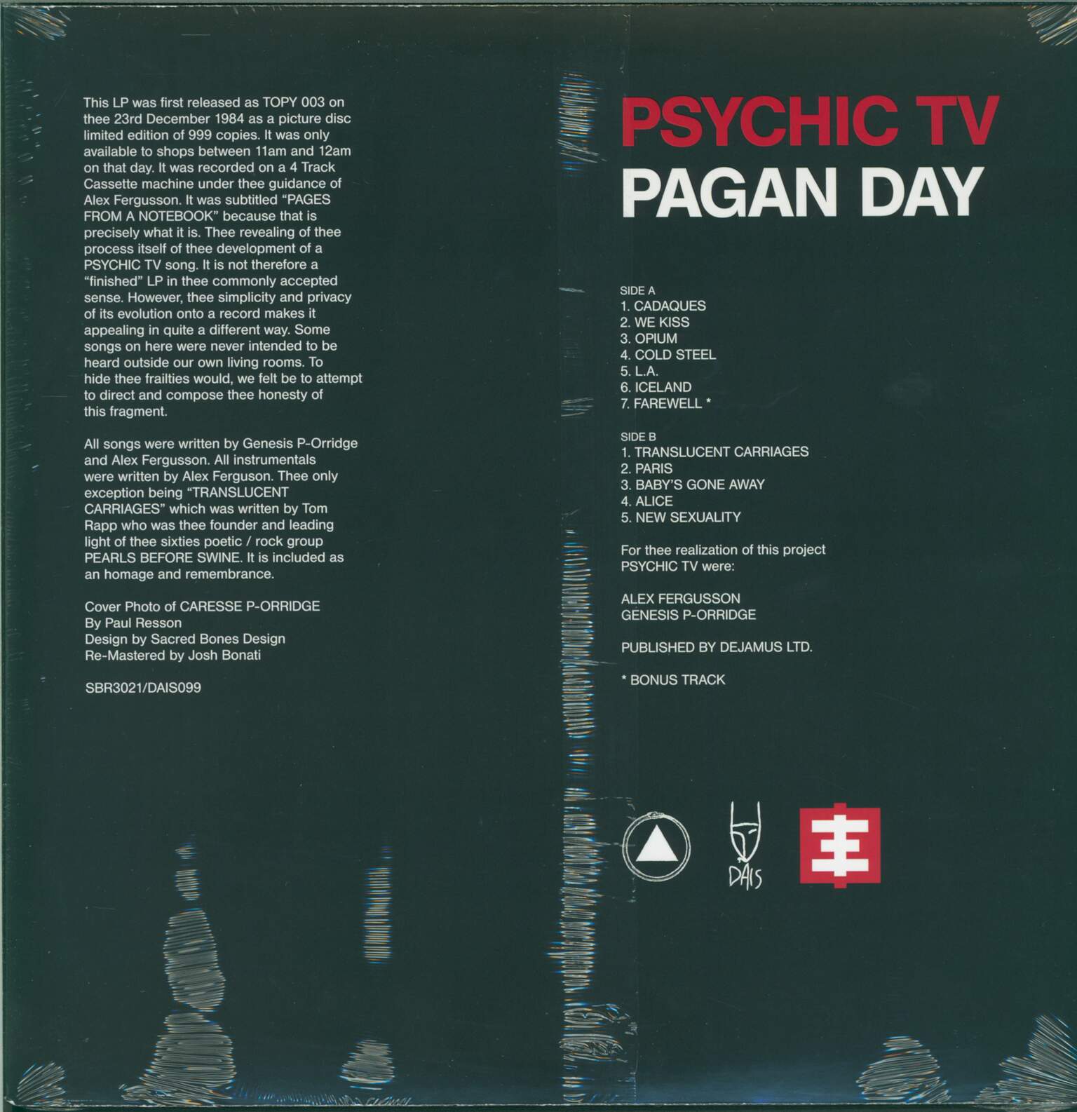 Psychic TV: Pagan Day, 1×LP (Vinyl)