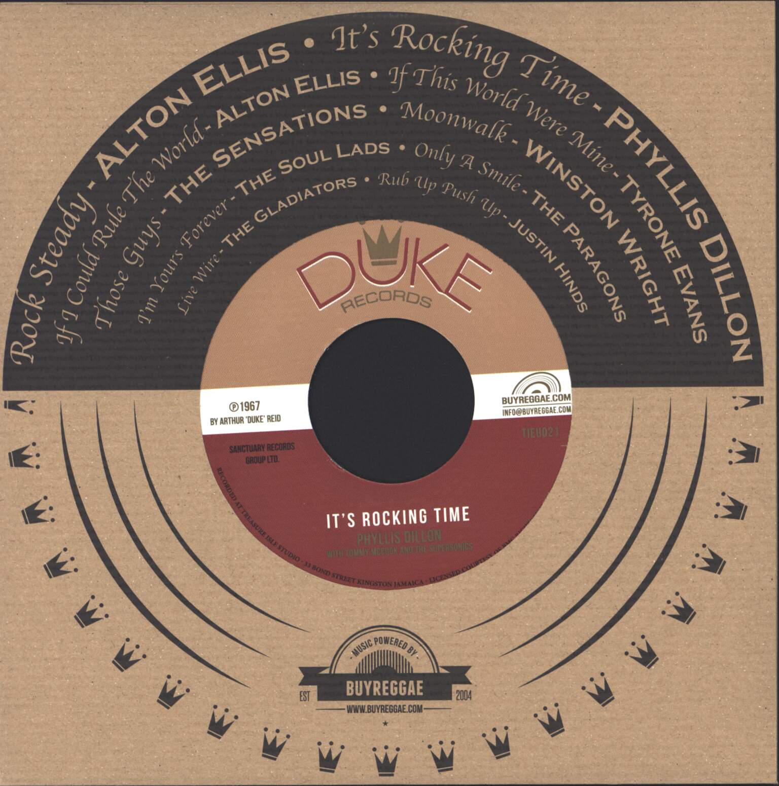 Alton Ellis & The Flames: Rock Steady / Rocking Time, 1×7" Single (Vinyl)