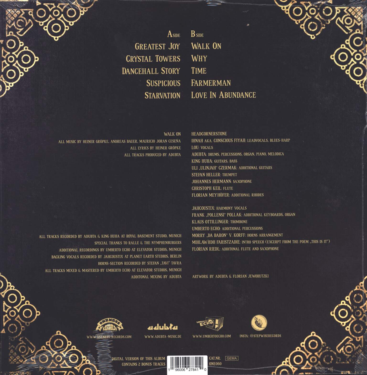Headcornerstone: Walk On, 1×LP (Vinyl)