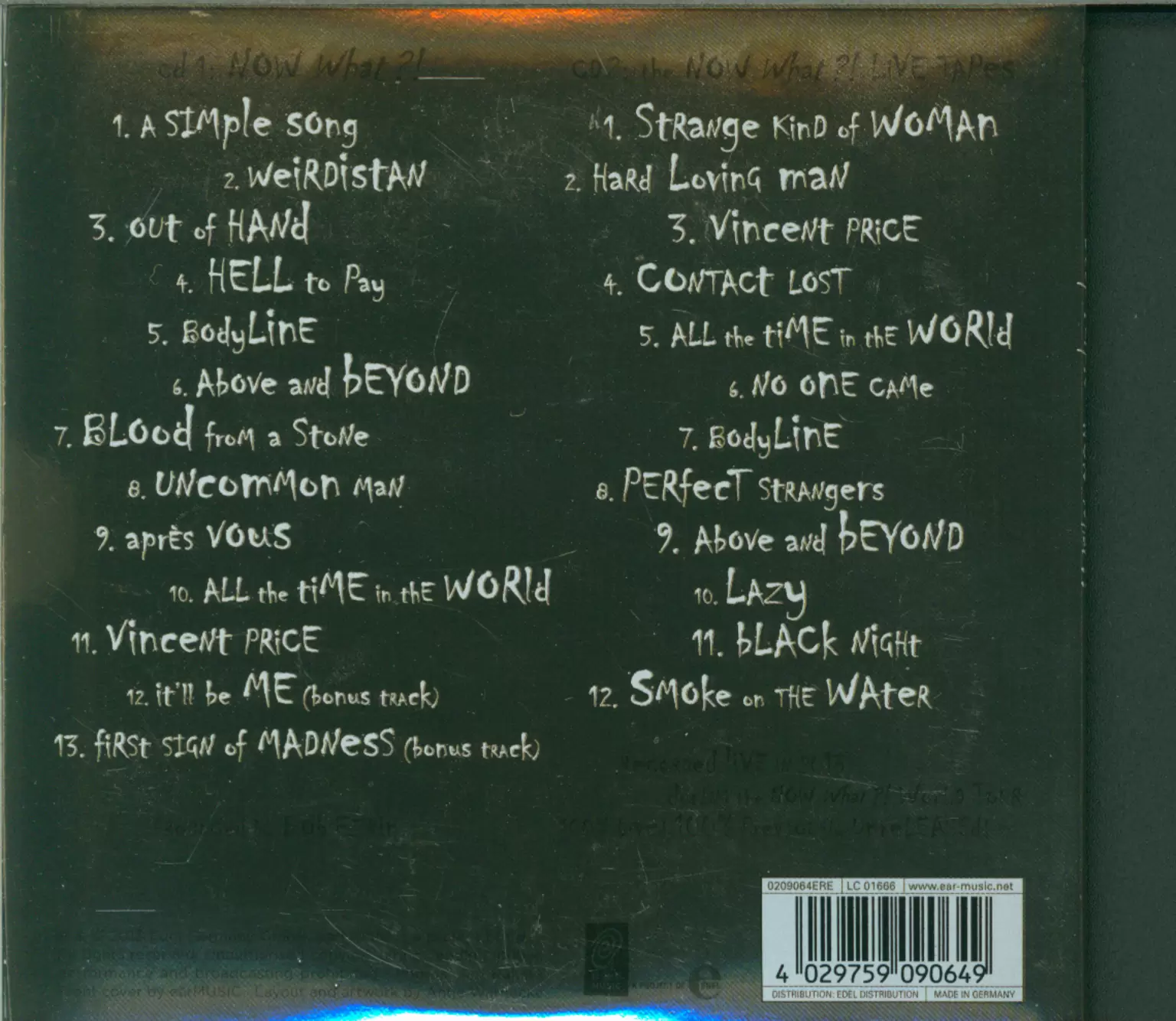 Deep Purple: Now What?!, 2×CD
