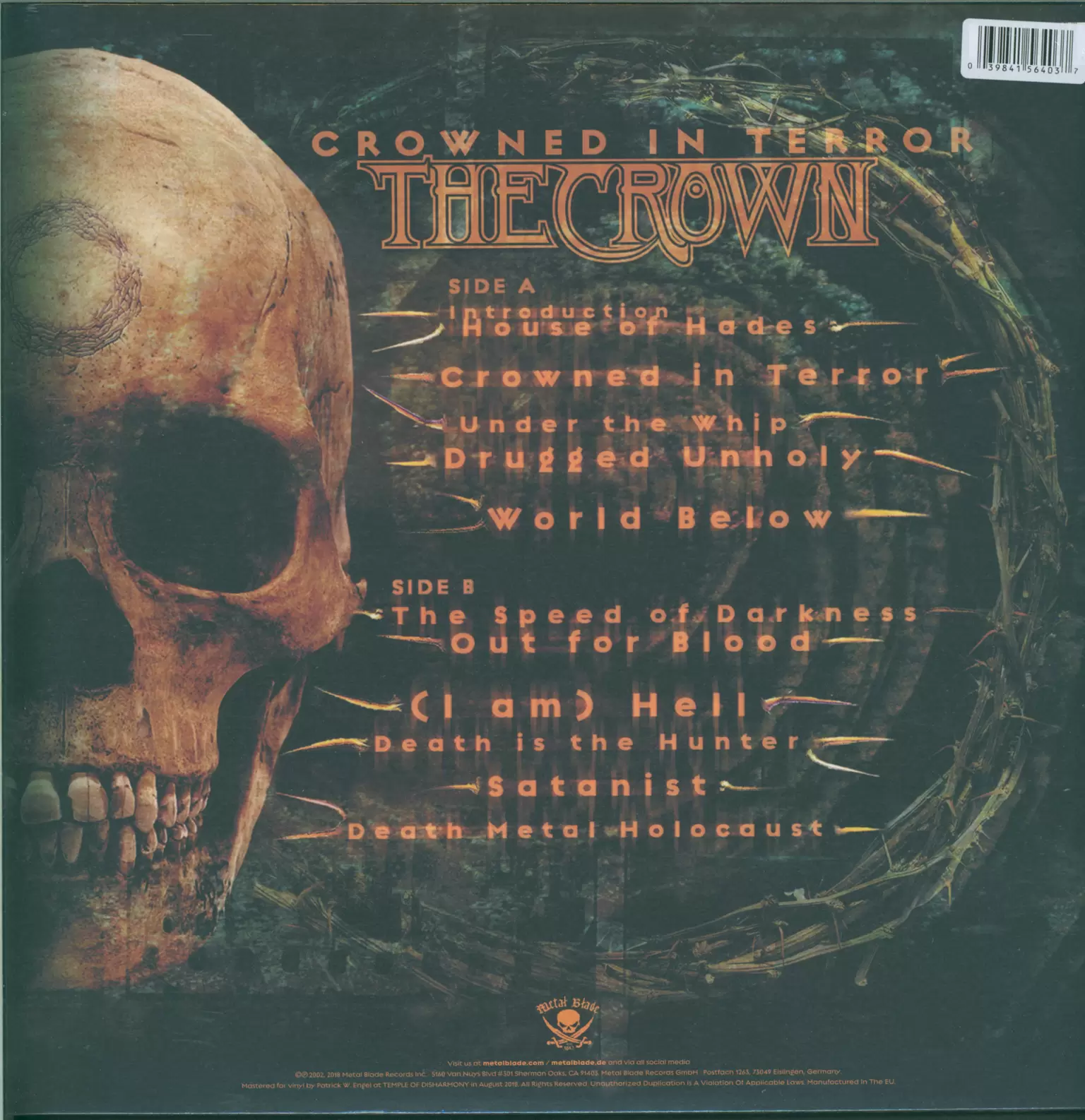 The Crown: Crowned In Terror, 1×LP (Vinyl)