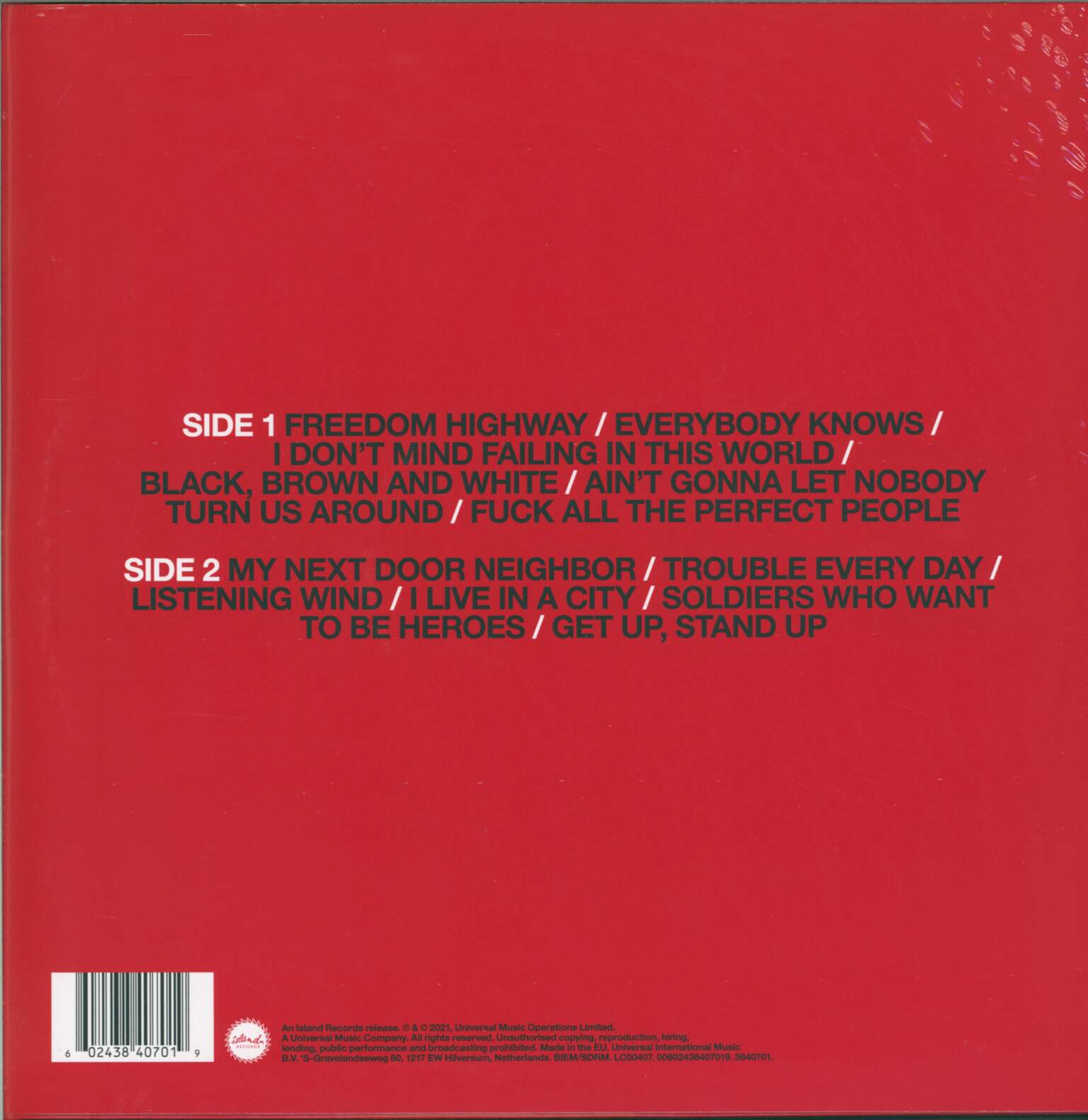 The Specials: Protest Songs 1924 - 2012, 1×LP (Vinyl)