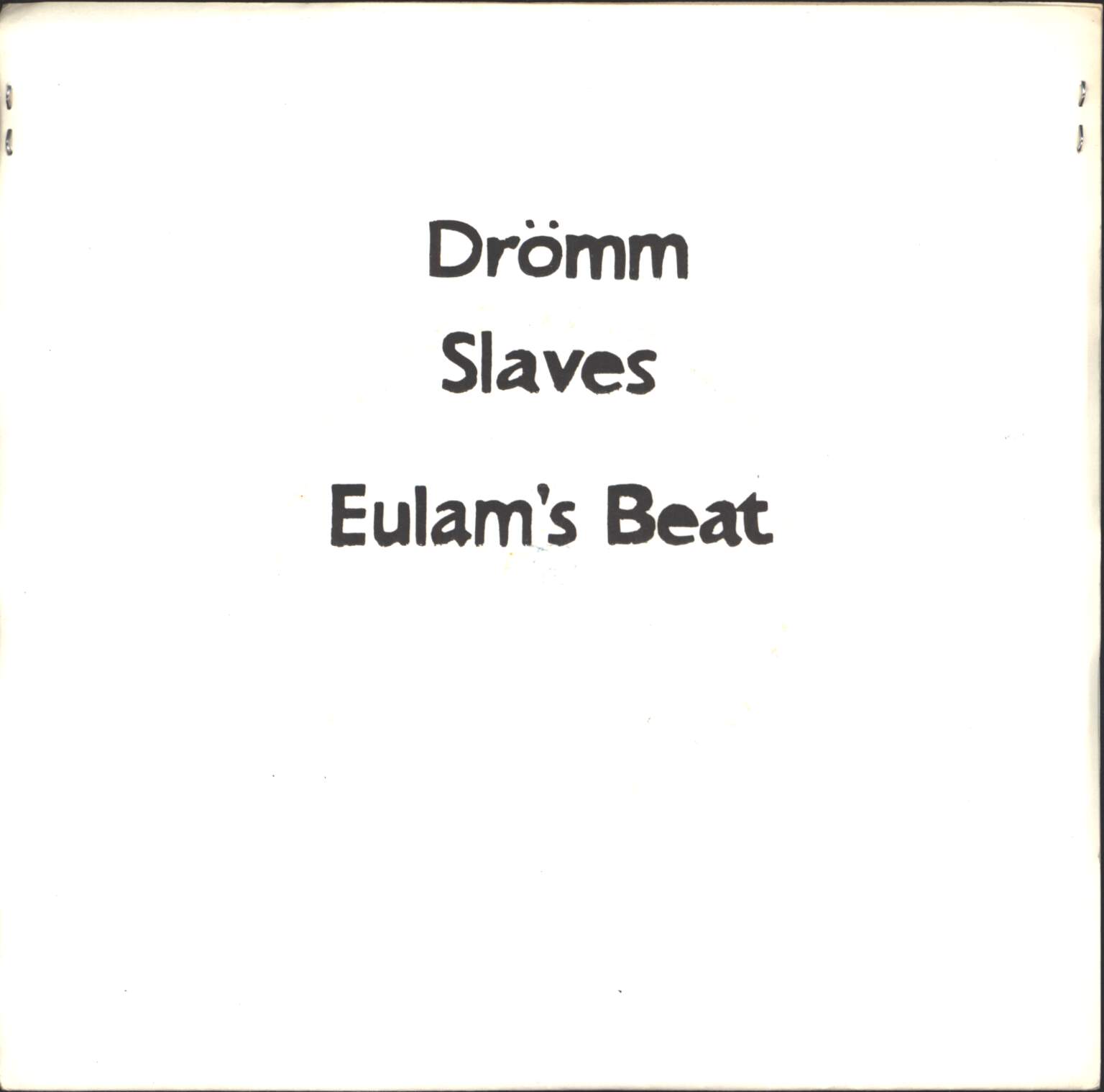 Metabolist: Drömm, 1×7" Single (Vinyl)
