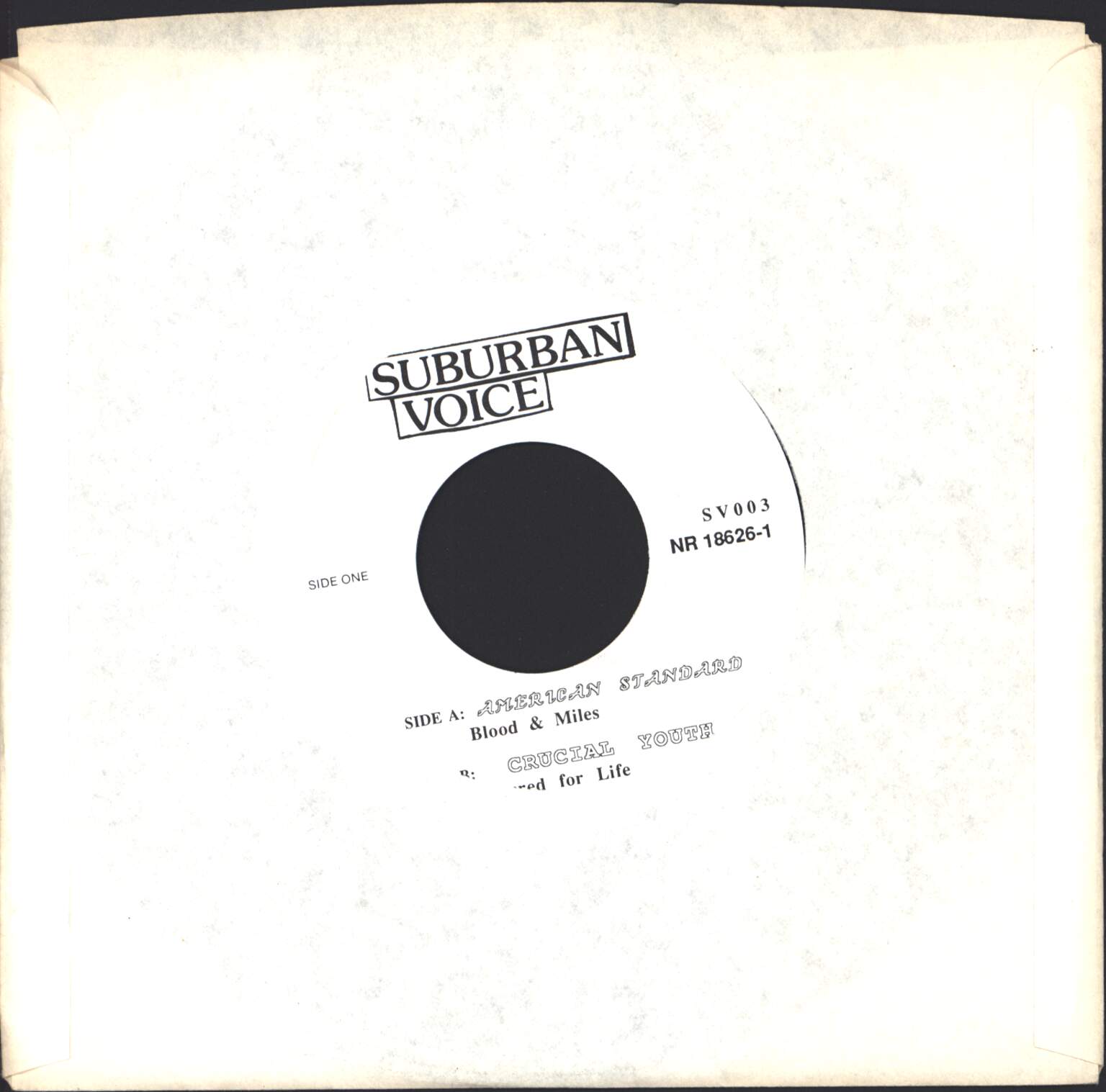 Crucial Youth: Blood & Miles / Scarred For Life, 1×7" Single (Vinyl)