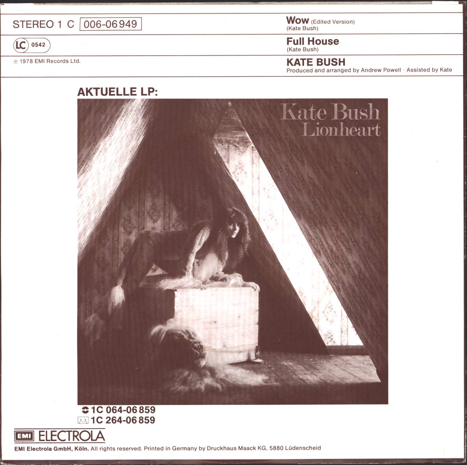 Kate Bush: Wow, 1×7" Single (Vinyl)