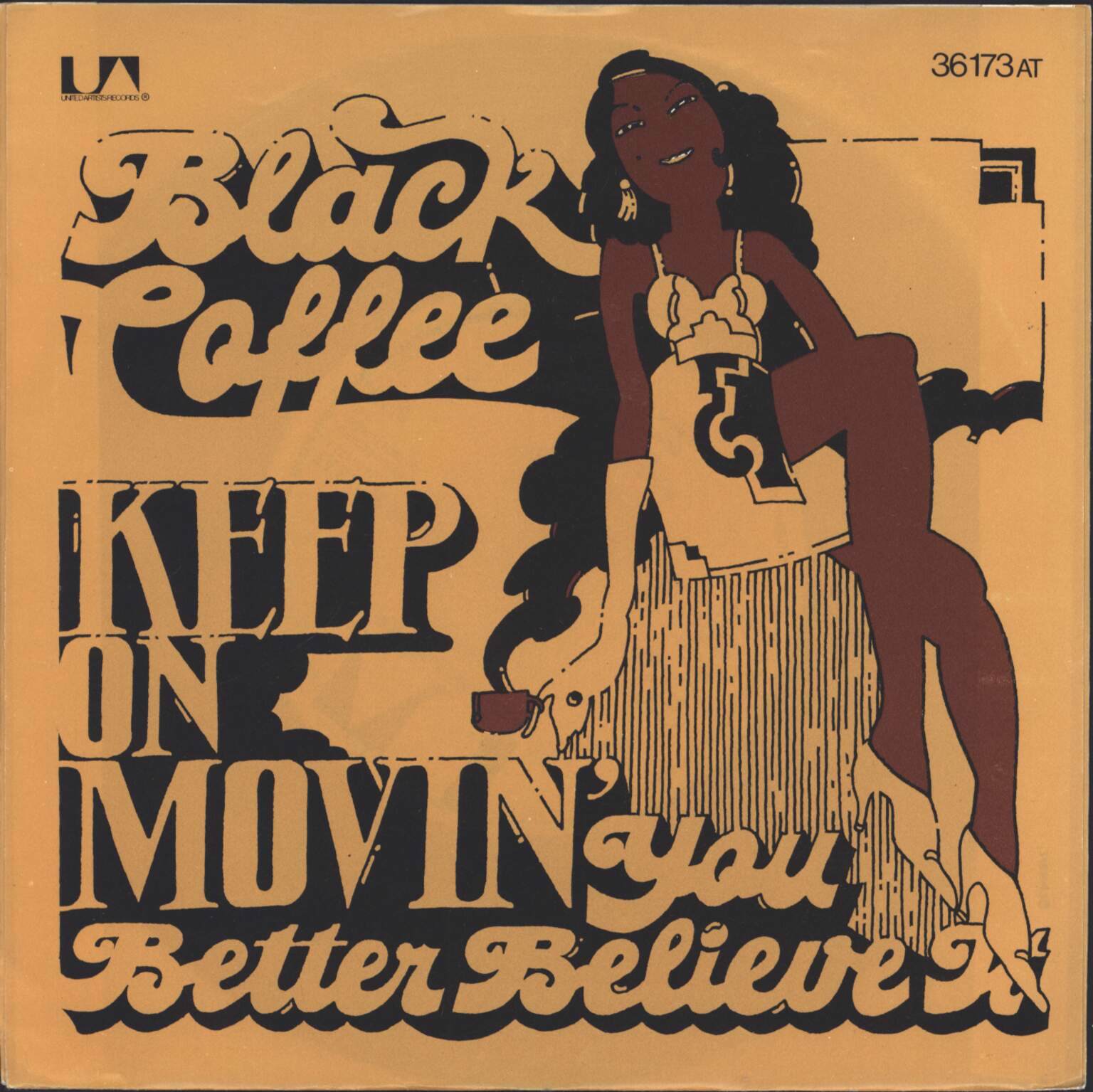 Black Coffee: Keep On Movin', 1×7" Single (Vinyl)