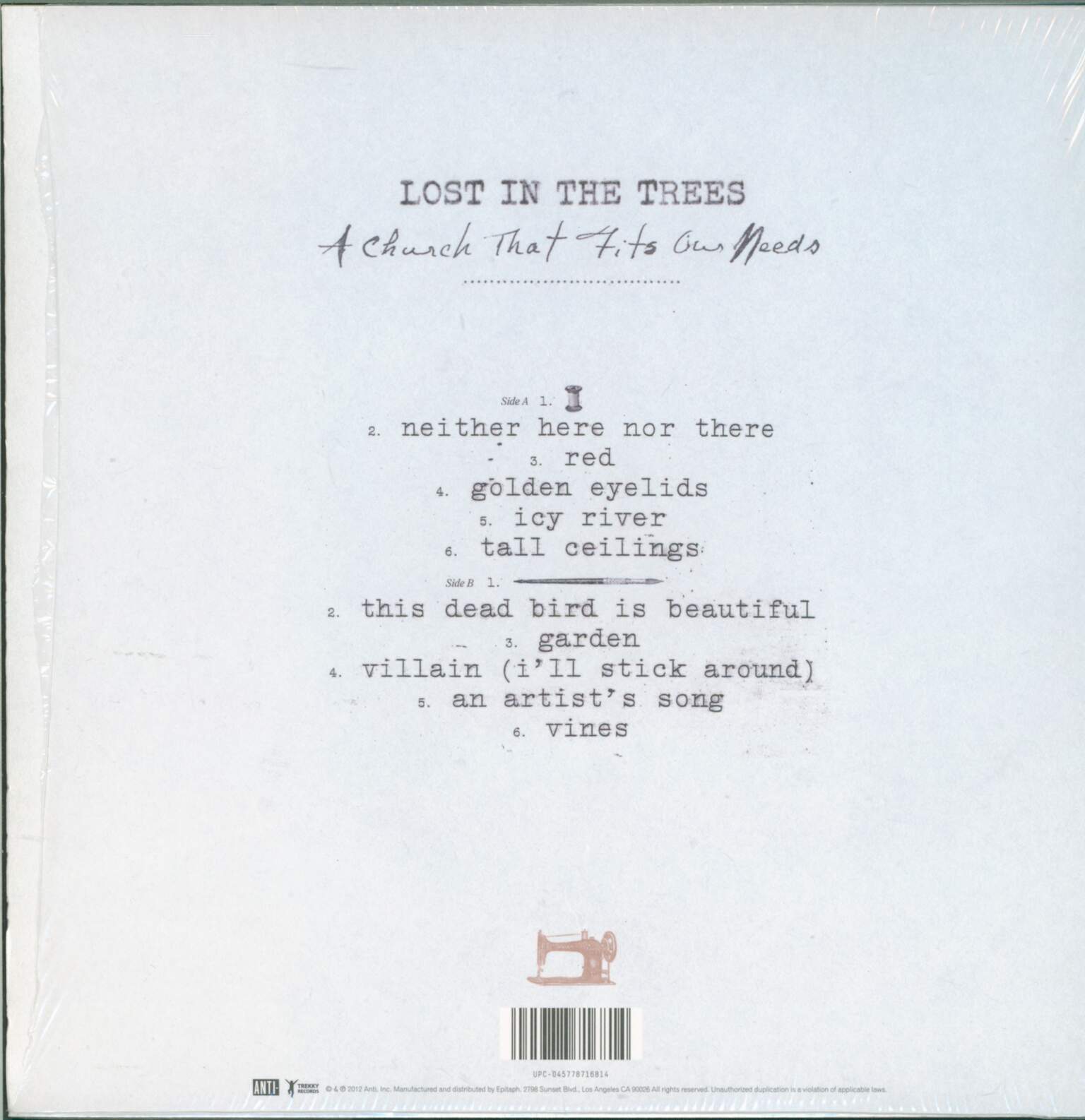 Lost In The Trees: A Church That Fits Our Needs, 1×LP (Vinyl), 1×CD