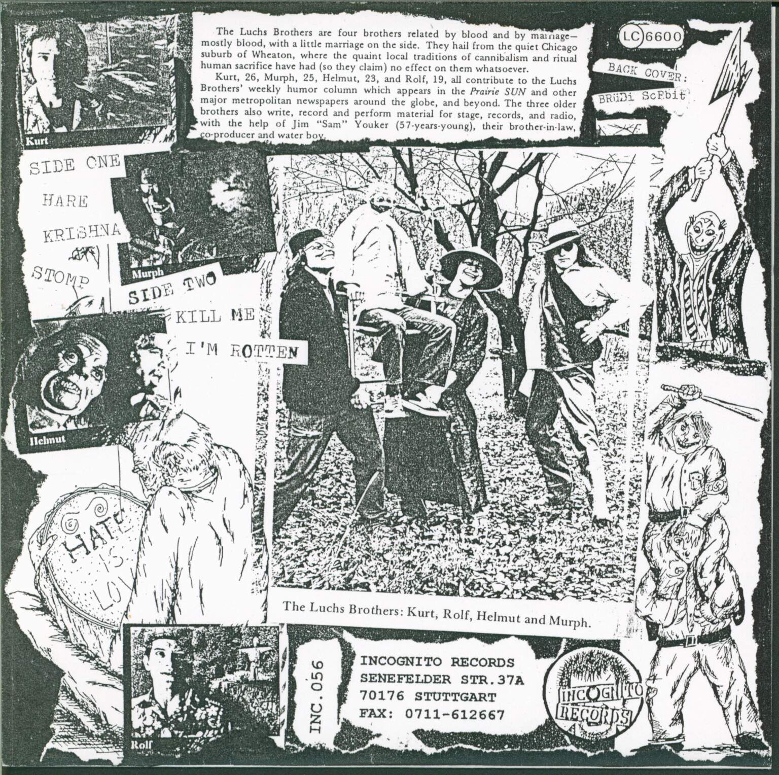 The Luchs Brothers: Hare Krishna Stomp, 1×7" Single (Vinyl)