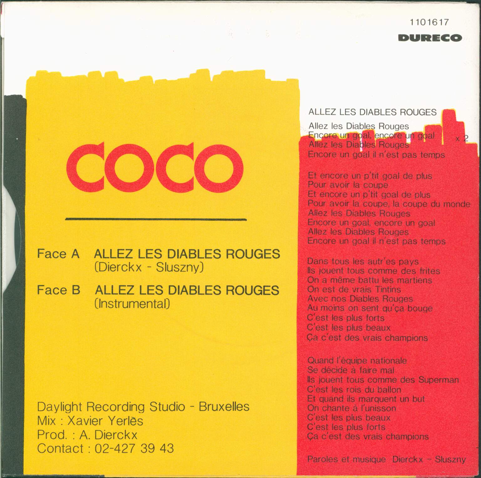 Coco: Allez Les Diables Rouges, 1×7" Single (Vinyl)