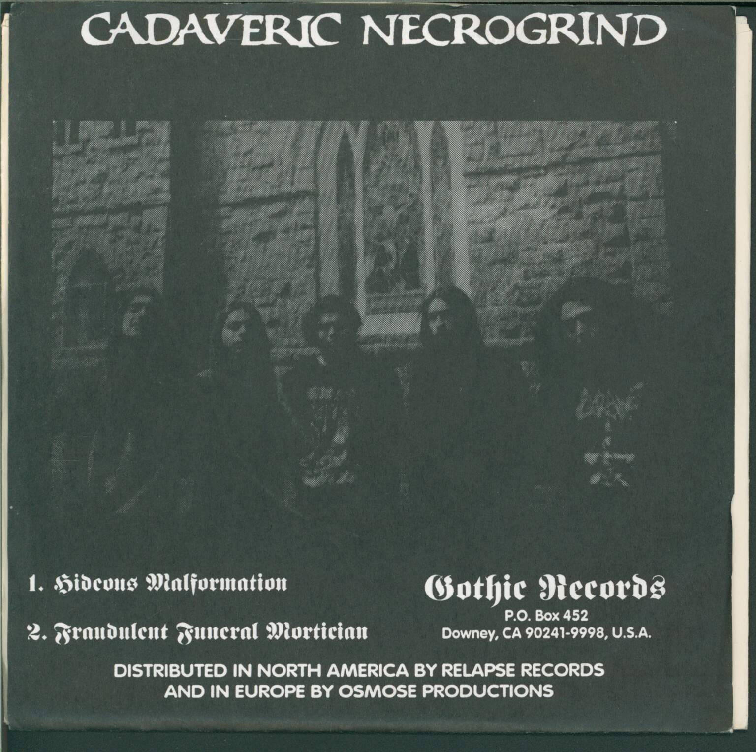 Entety: Cadaveric Necrogrind, 1×7" Single (Vinyl)