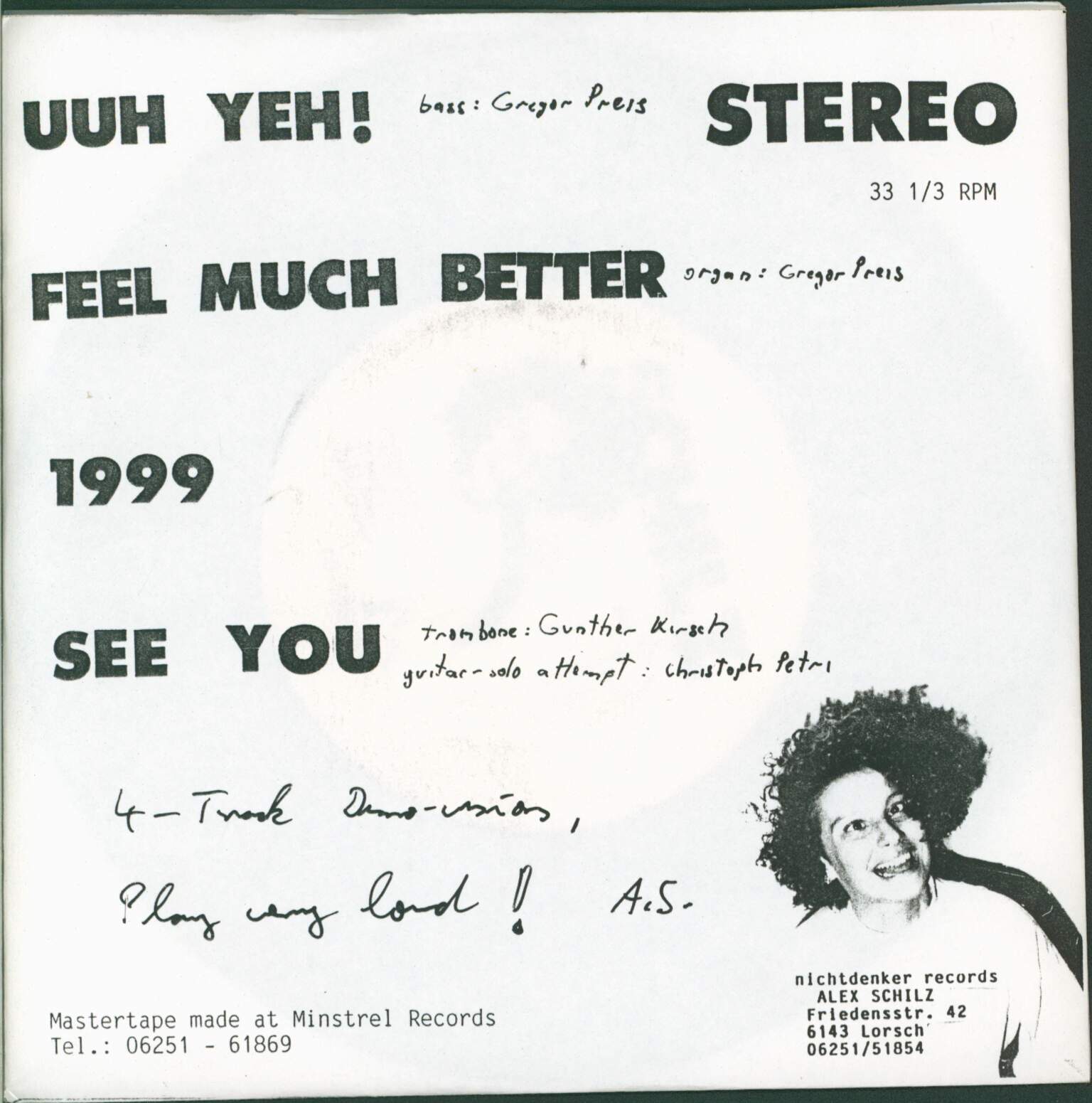Alex Schilz: Uuh Yeh!, 1×7" Single (Vinyl)