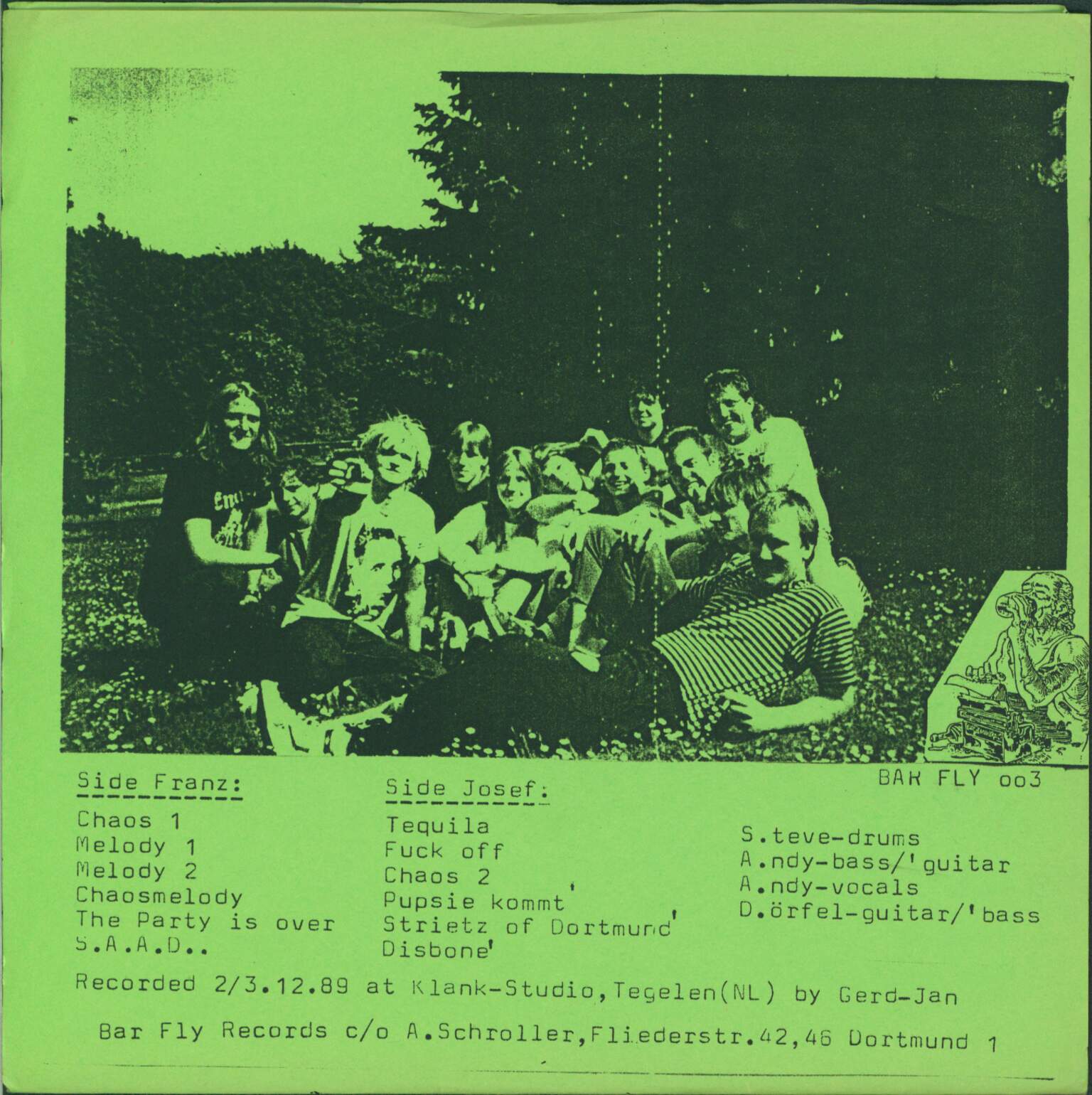 S.A.A.D.: Franz Josef In Heaven, 1×7" Single (Vinyl)