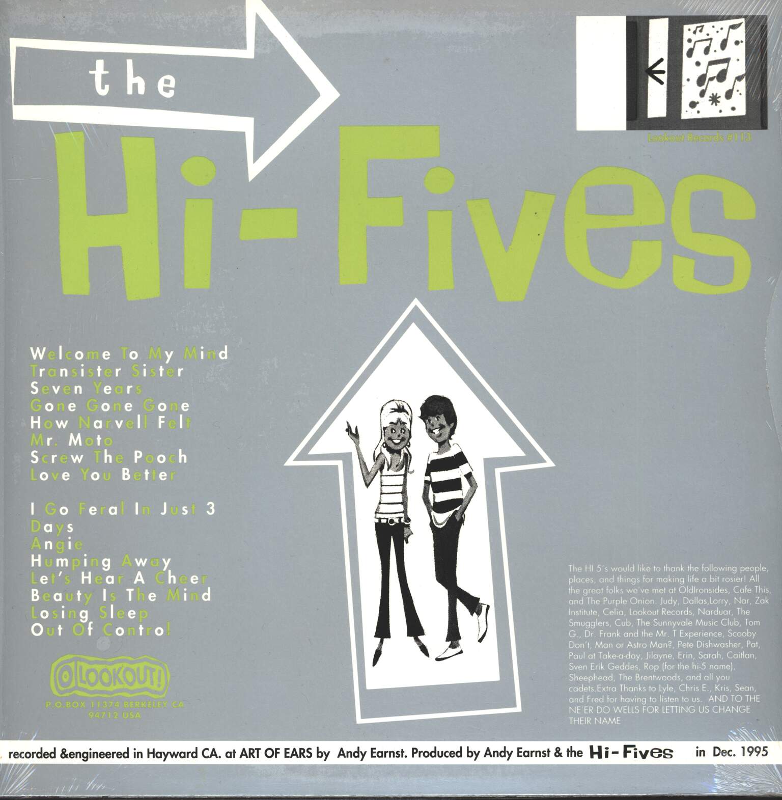 The Hi-Fives: Welcome To My Mind, 1×LP (Vinyl)