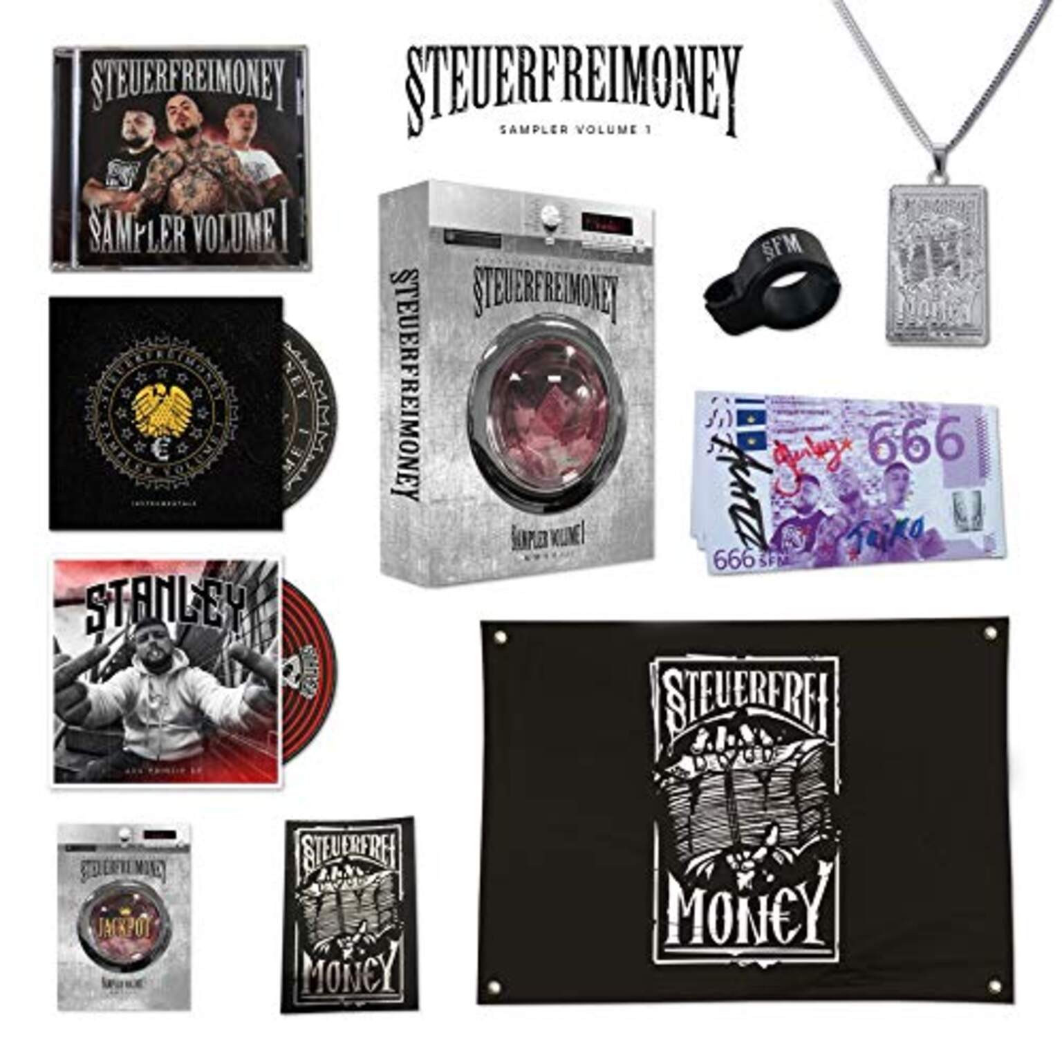 AchtVier: Steuerfreimoney Sampler Volume 1, 1×CD