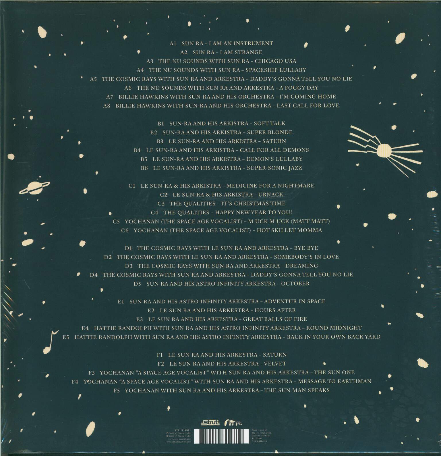 Sun Ra: Singles Volume 1: The Definitive 45s Collection 1952-1961, 3×LP (Vinyl)