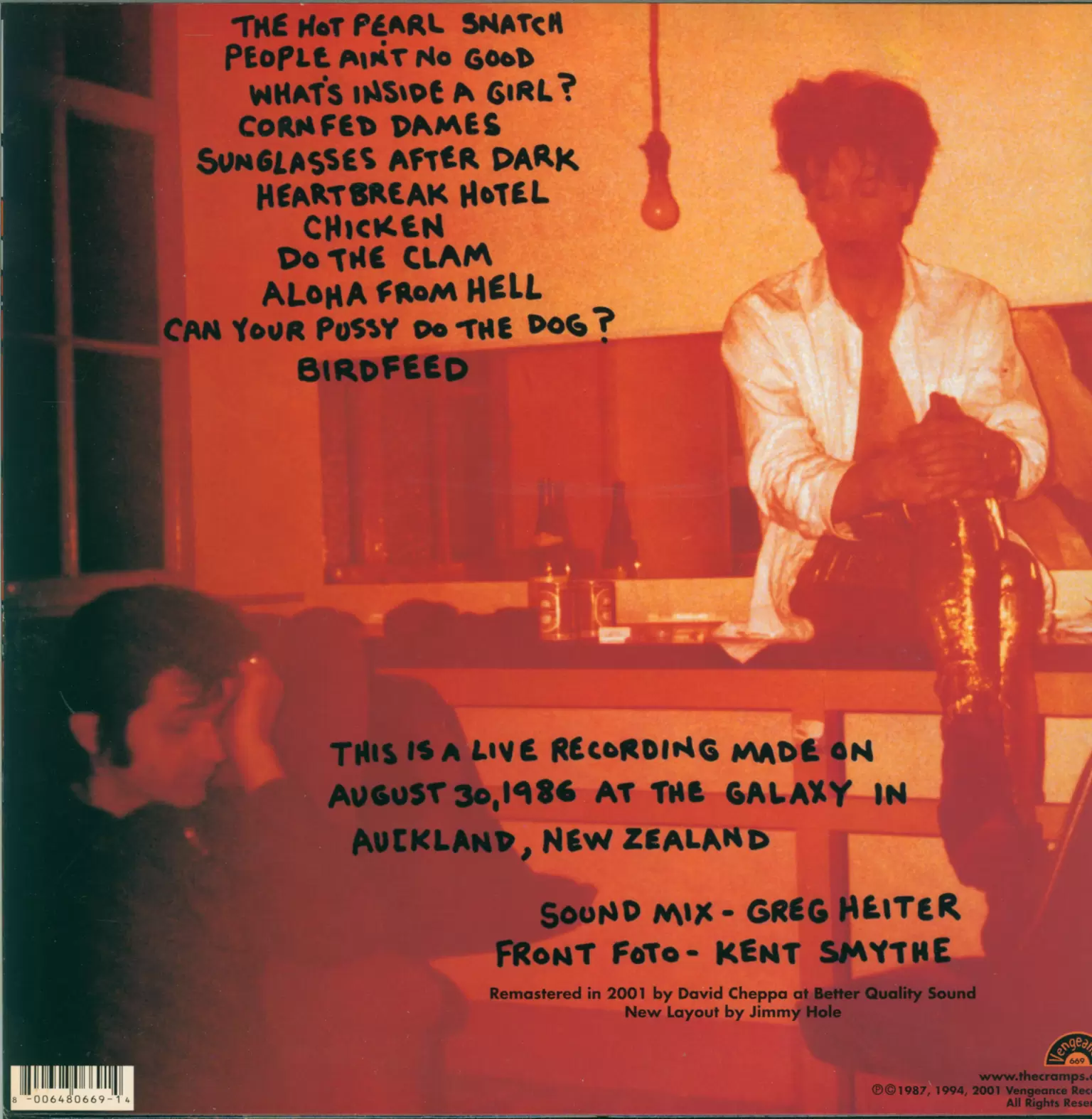 The Cramps: RockinnReelininAucklandNewZealandXXX, 1×LP (Vinyl)