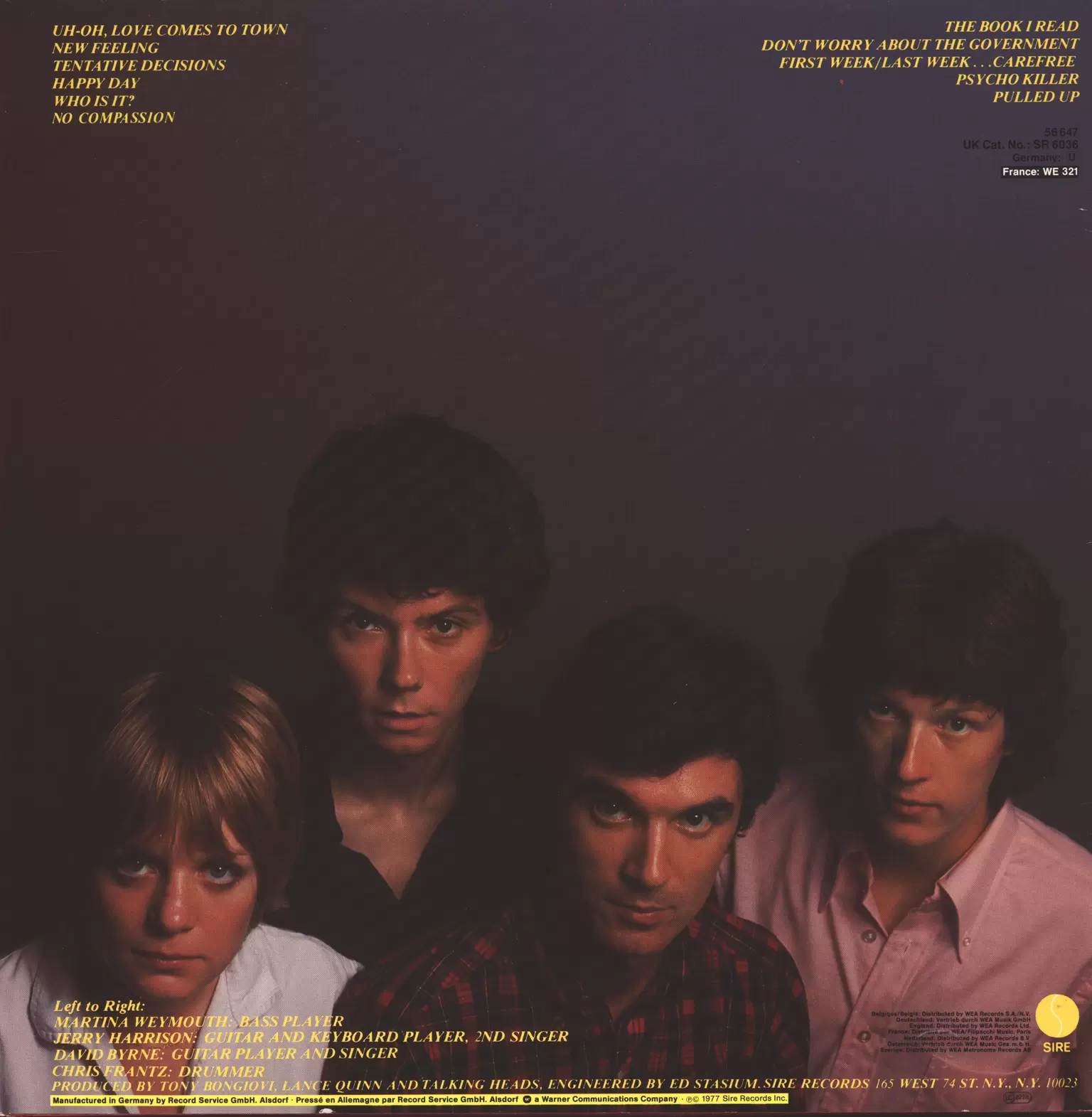 Talking Heads: Talking Heads: 77, 1×LP (Vinyl)