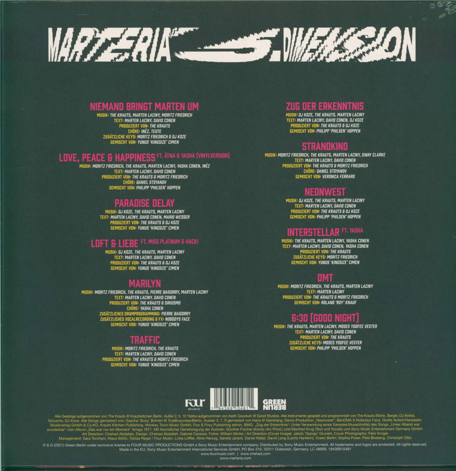 Marteria: 5. Dimension, 1×LP (Vinyl)
