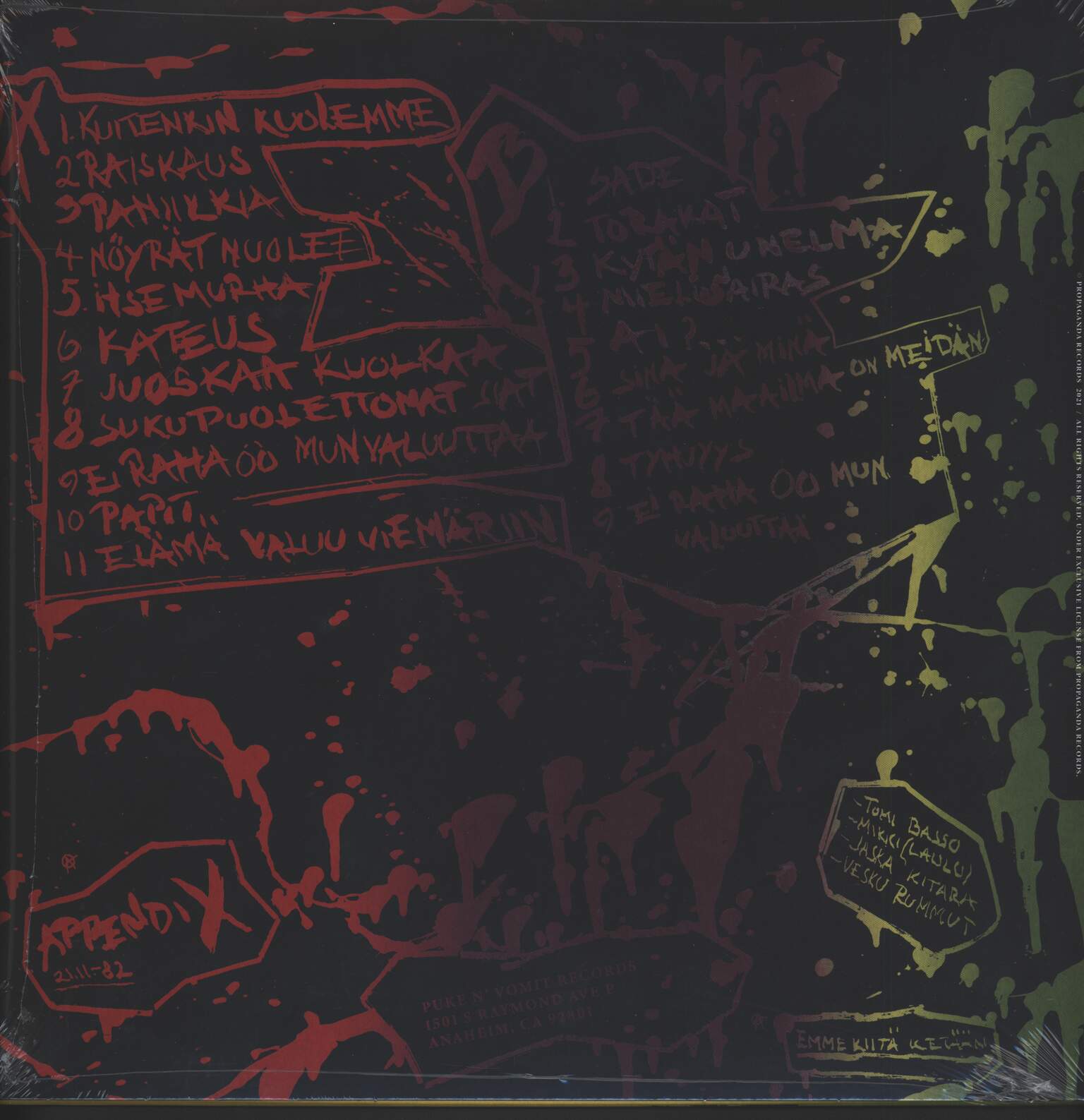 Appendix: Ei Raha Oo Mun Valuuttaa, 1×LP (Vinyl)