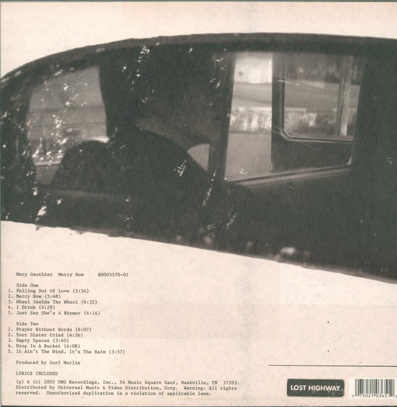 Mary Gauthier: Mercy Now, 1×LP (Vinyl)