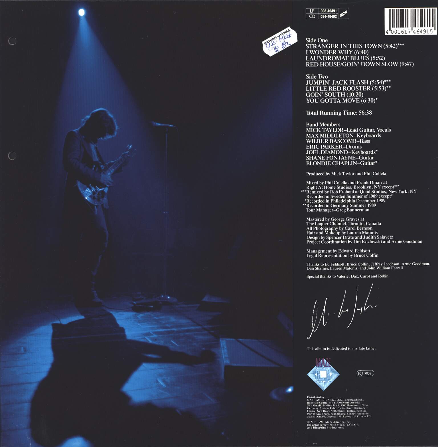 Mick Taylor: Stranger In This Town, 1×LP (Vinyl)