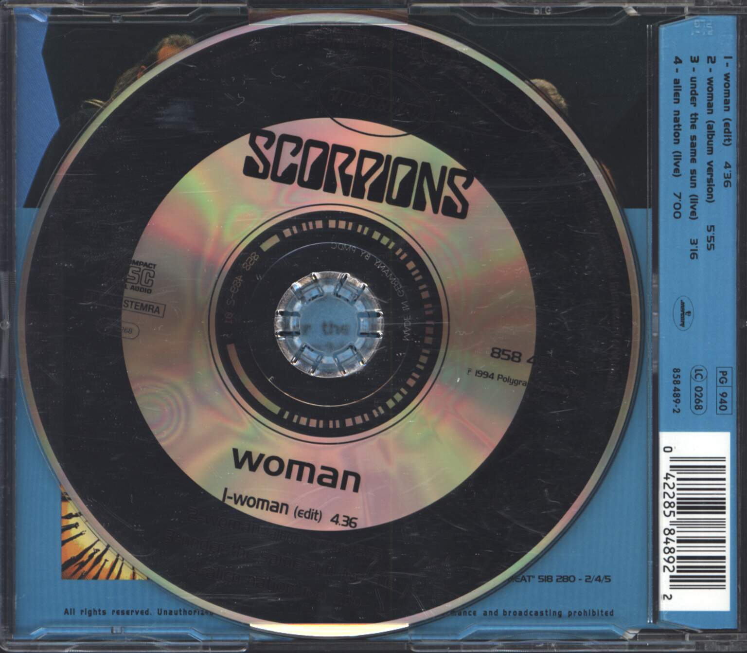 Scorpions: Woman, 1×Mini CD