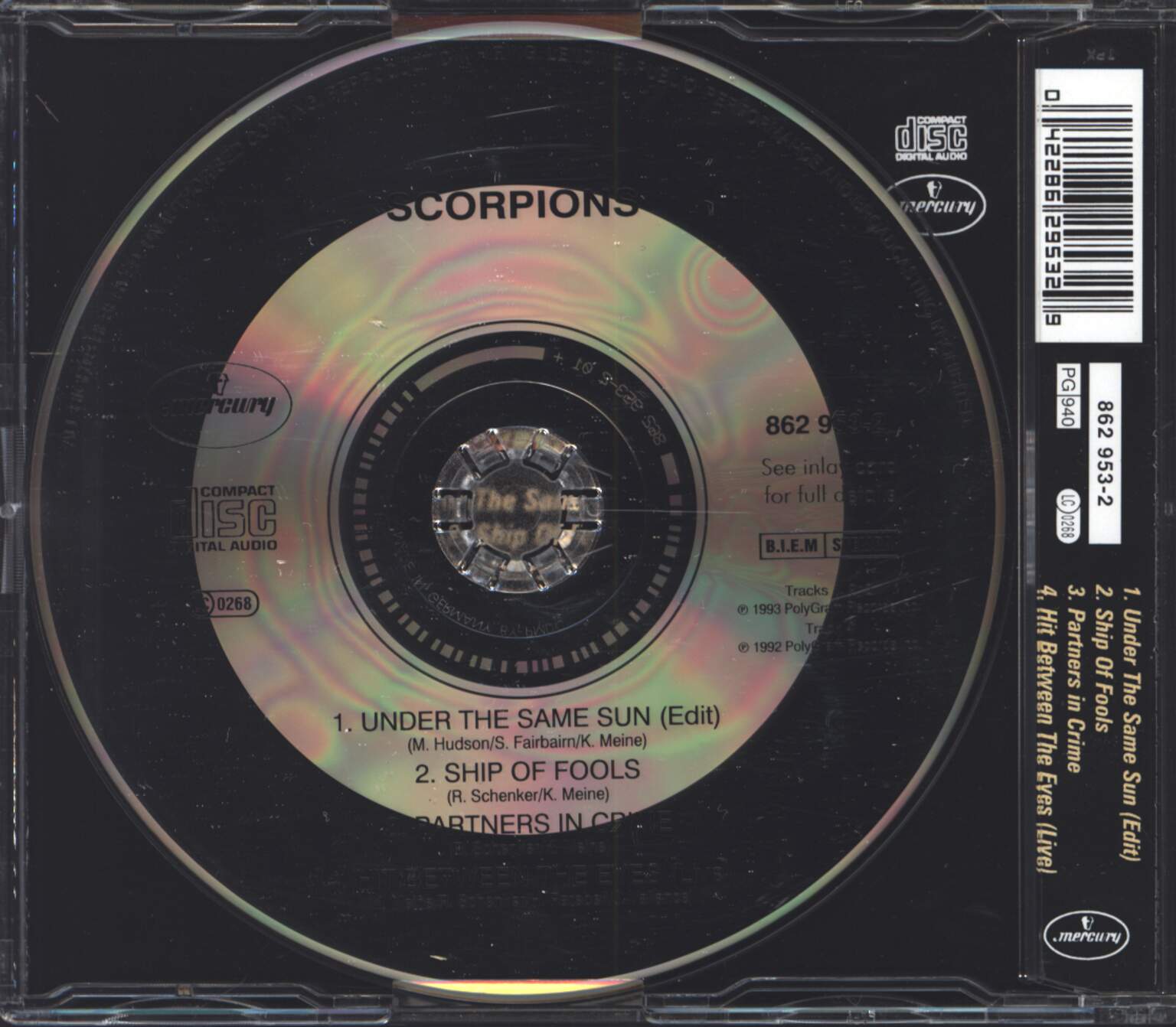 Scorpions: Under The Same Sun, 1×Mini CD
