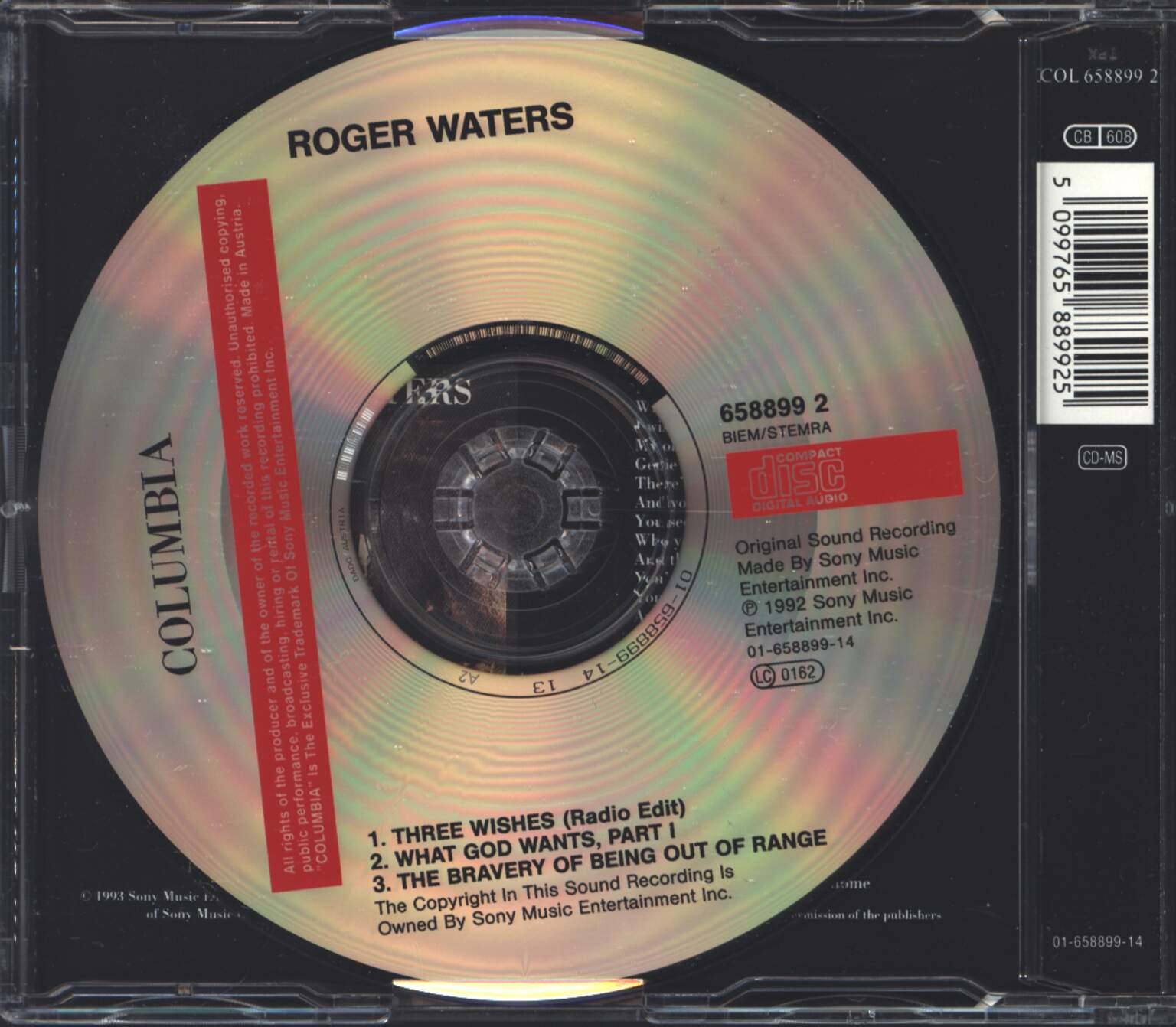 Roger Waters: Three Wishes, 1×Mini CD