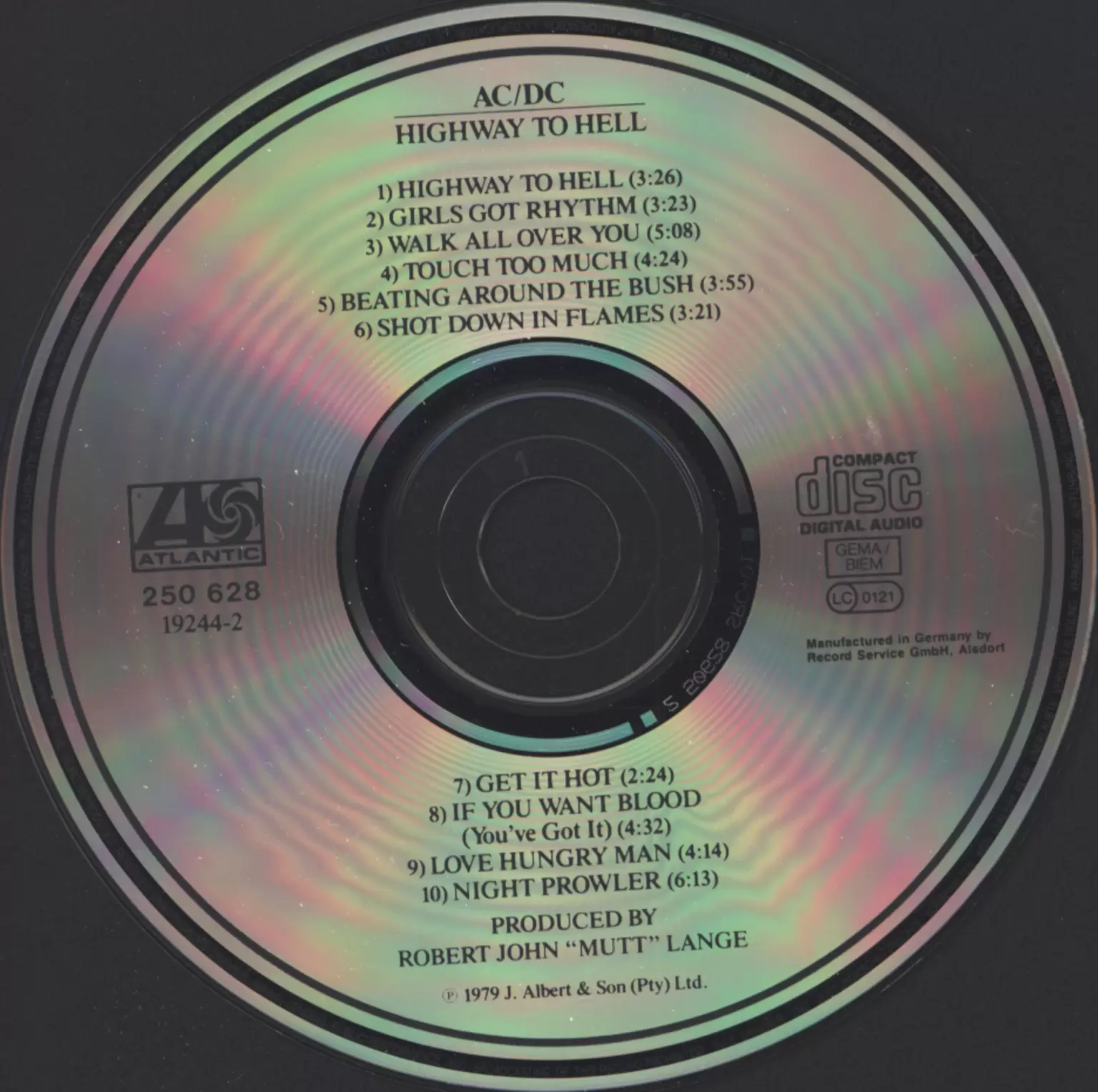 AC/DC: Highway To Hell, 1×CD