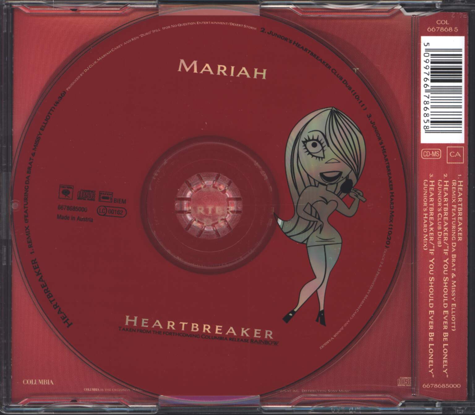 Mariah Carey: Heartbreaker, 1×Mini CD