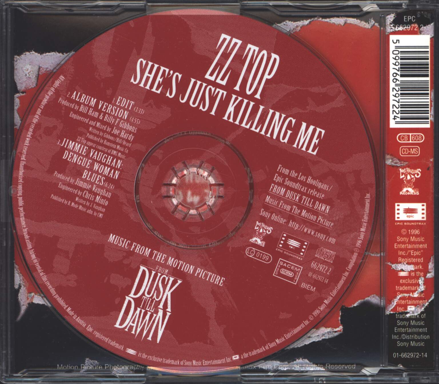 ZZ Top: She's Just Killing Me, 1×Mini CD