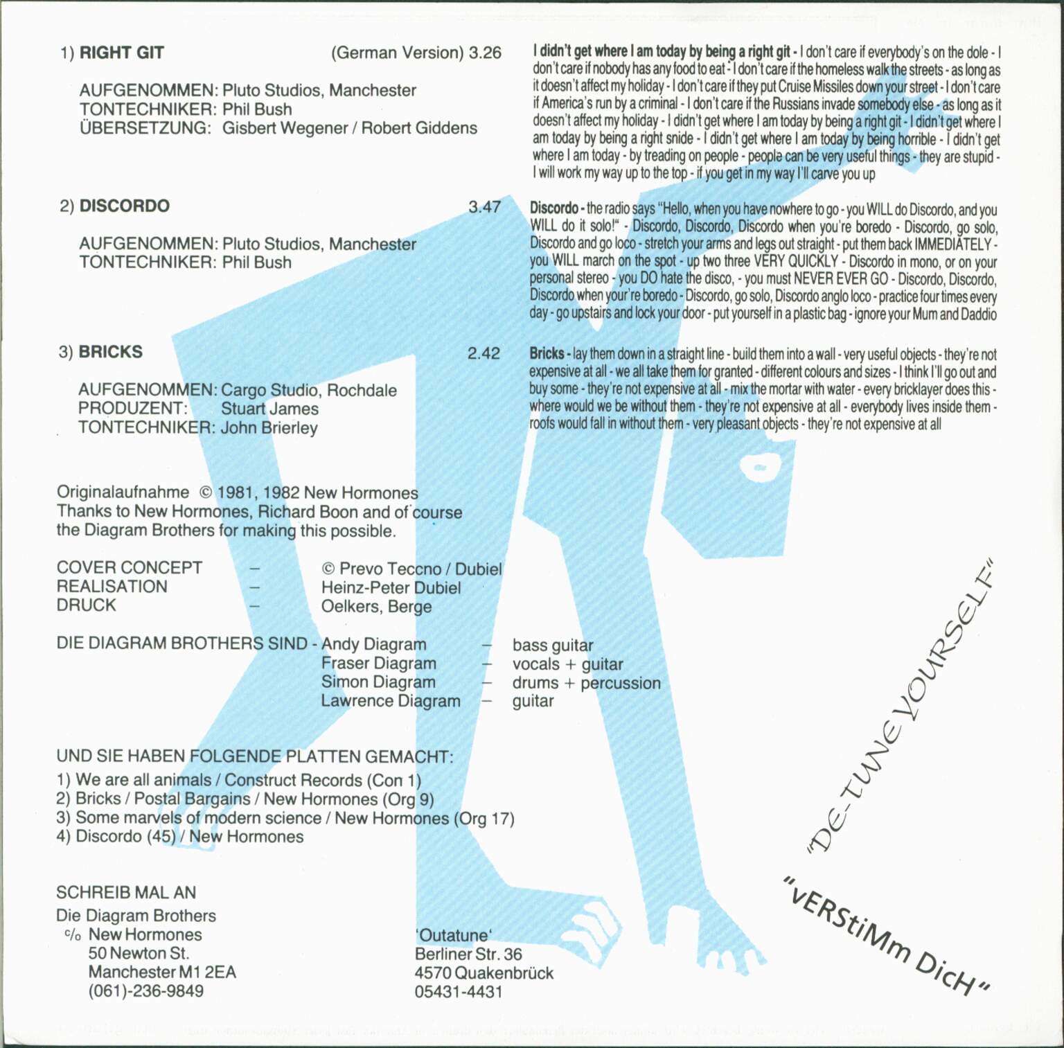 The Diagram Brothers: German E.P., 1×7" Single (Vinyl)