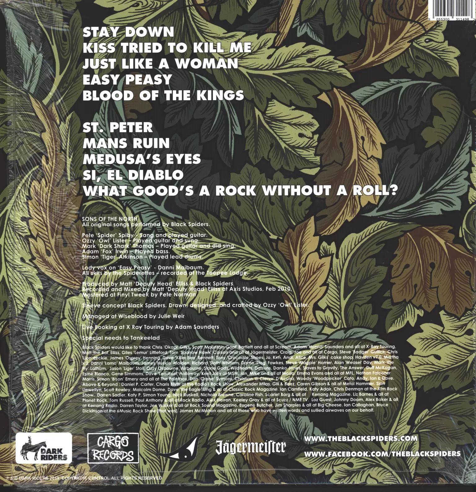 Black Spiders: Sons Of The North, 1×LP (Vinyl)