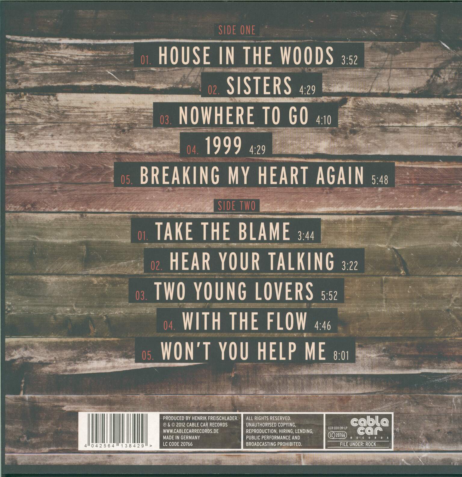 Henrik Freischlader Band: House In The Woods, 1×LP (Vinyl)