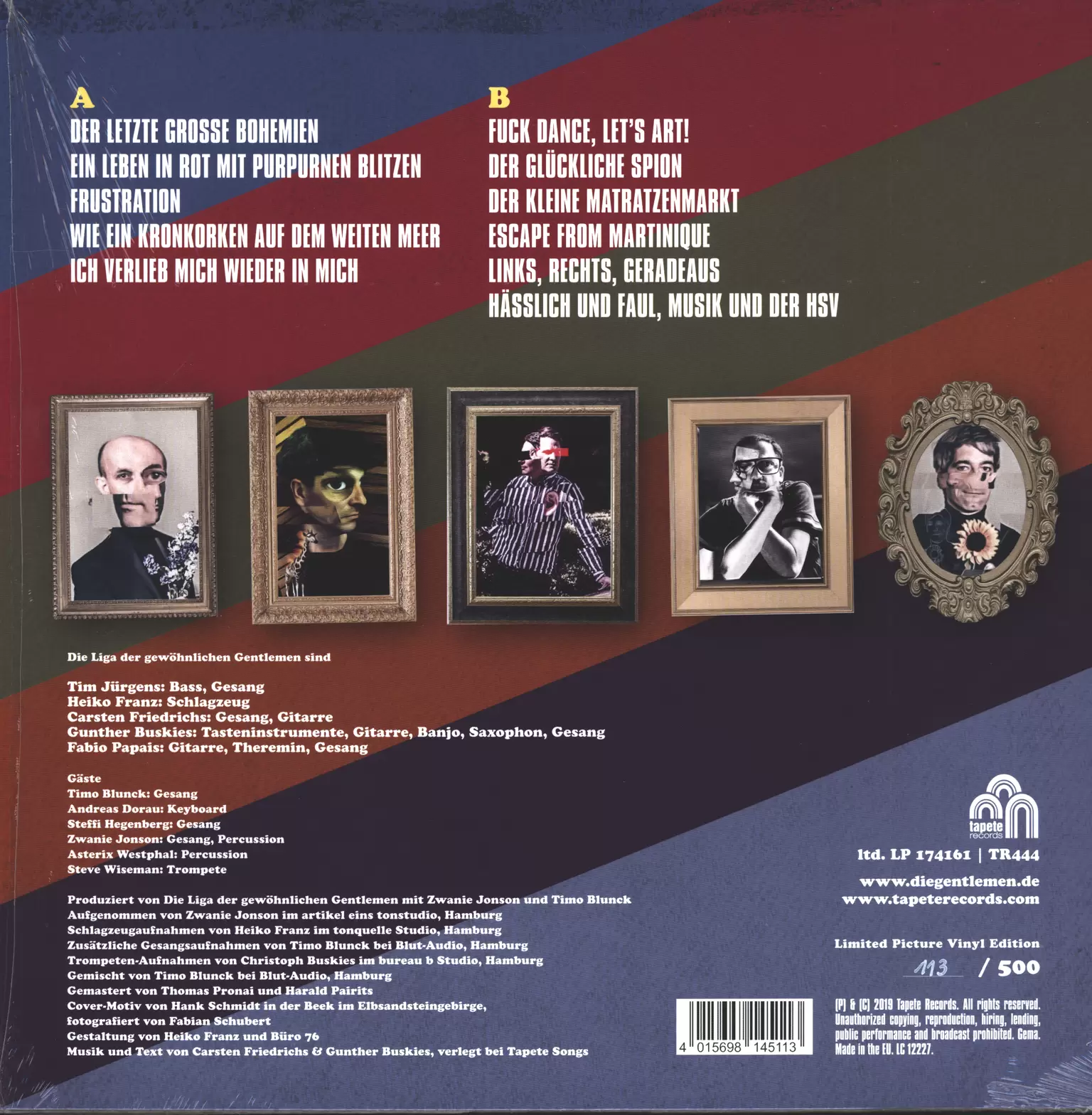 Die Liga Der Gewöhnlichen Gentlemen: Fuck Dance, Let's Art!, 1×LP (Vinyl)