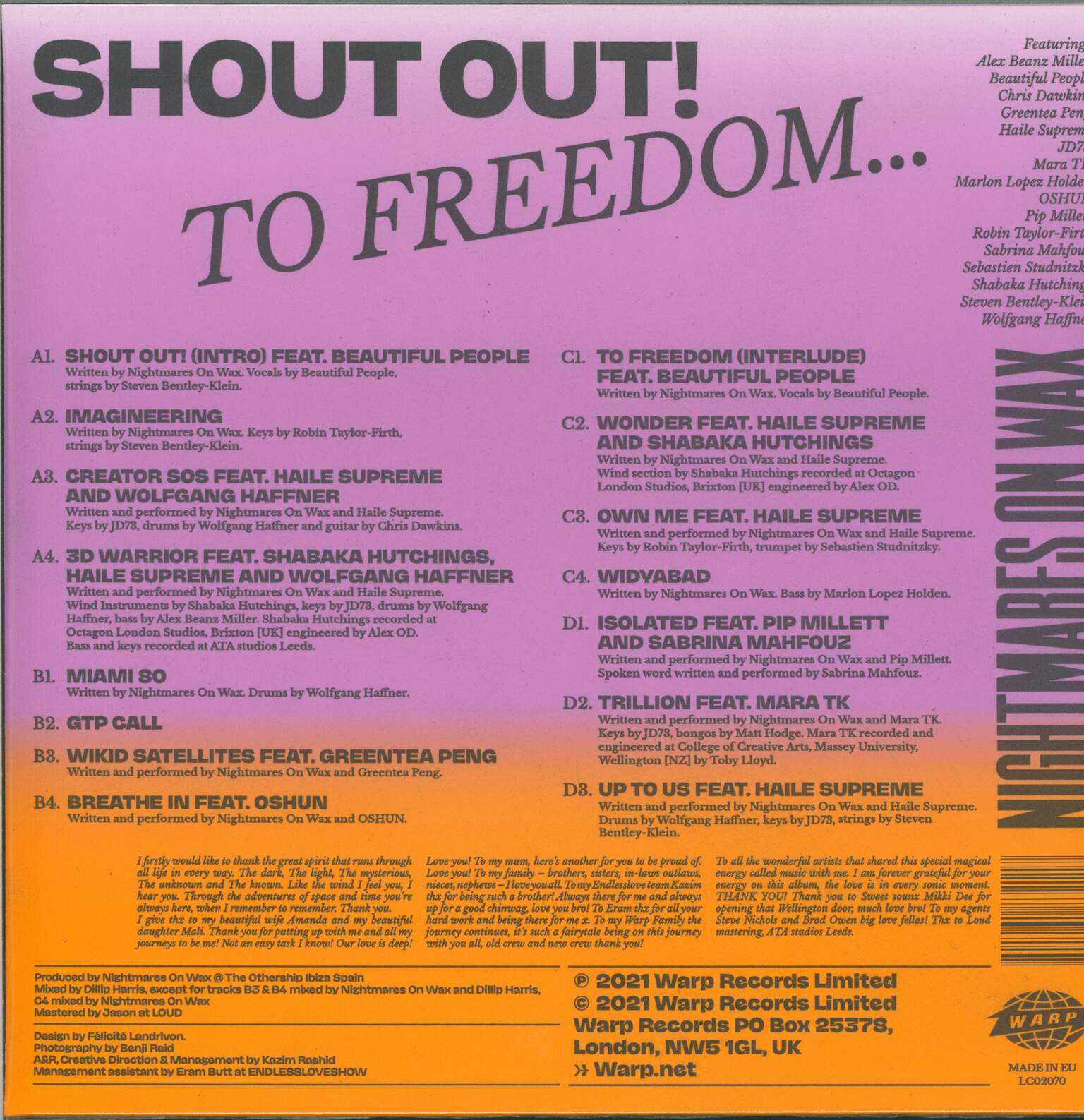 Nightmares on Wax: Shout Out! To Freedom..., 2×LP (Vinyl)