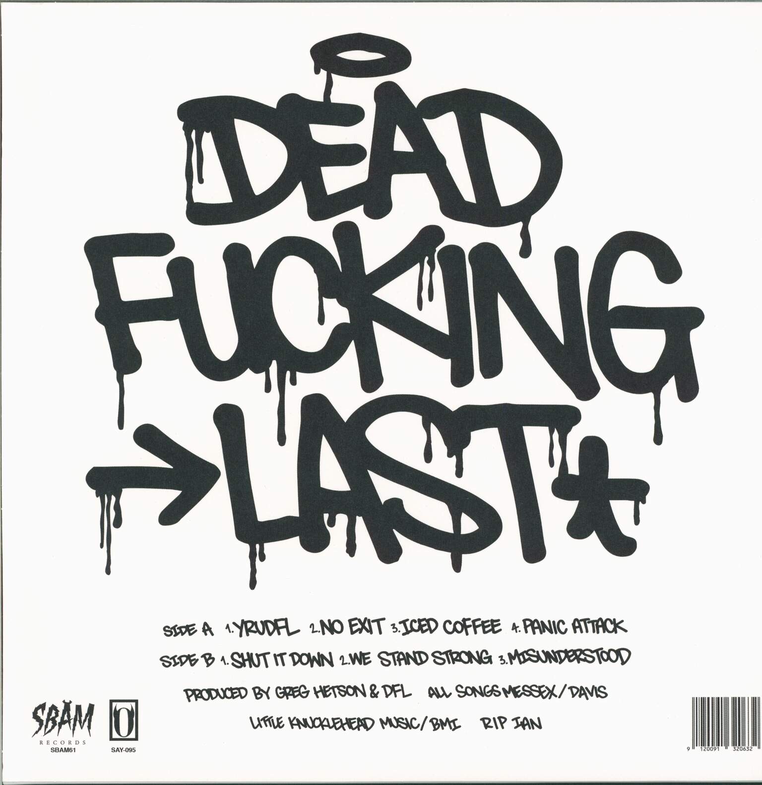 Dead Fucking Last: "Yrudfl", 1×LP (Vinyl)